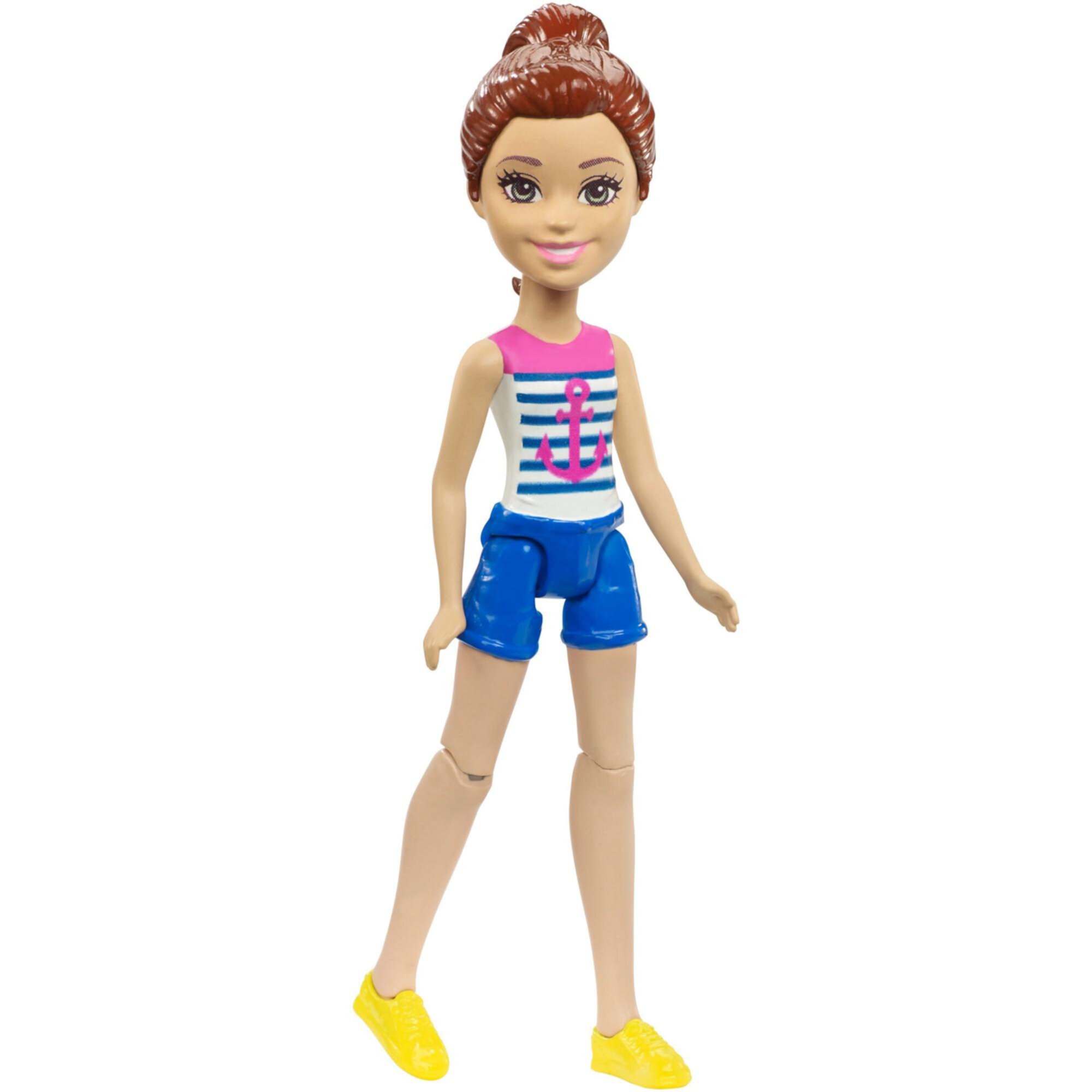 Кукла в морском стиле On The Go, 10 см, для детей от 4 лет, подвижные элементы Barbie