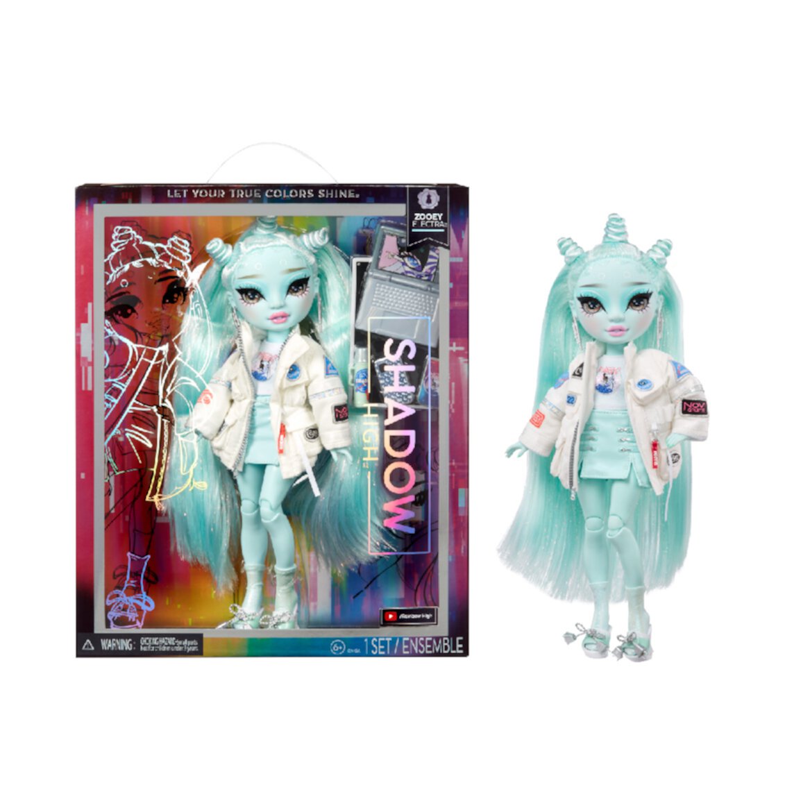 Shadow High S23 Fashion Doll- Zooey Electra (Green) Rainbow High