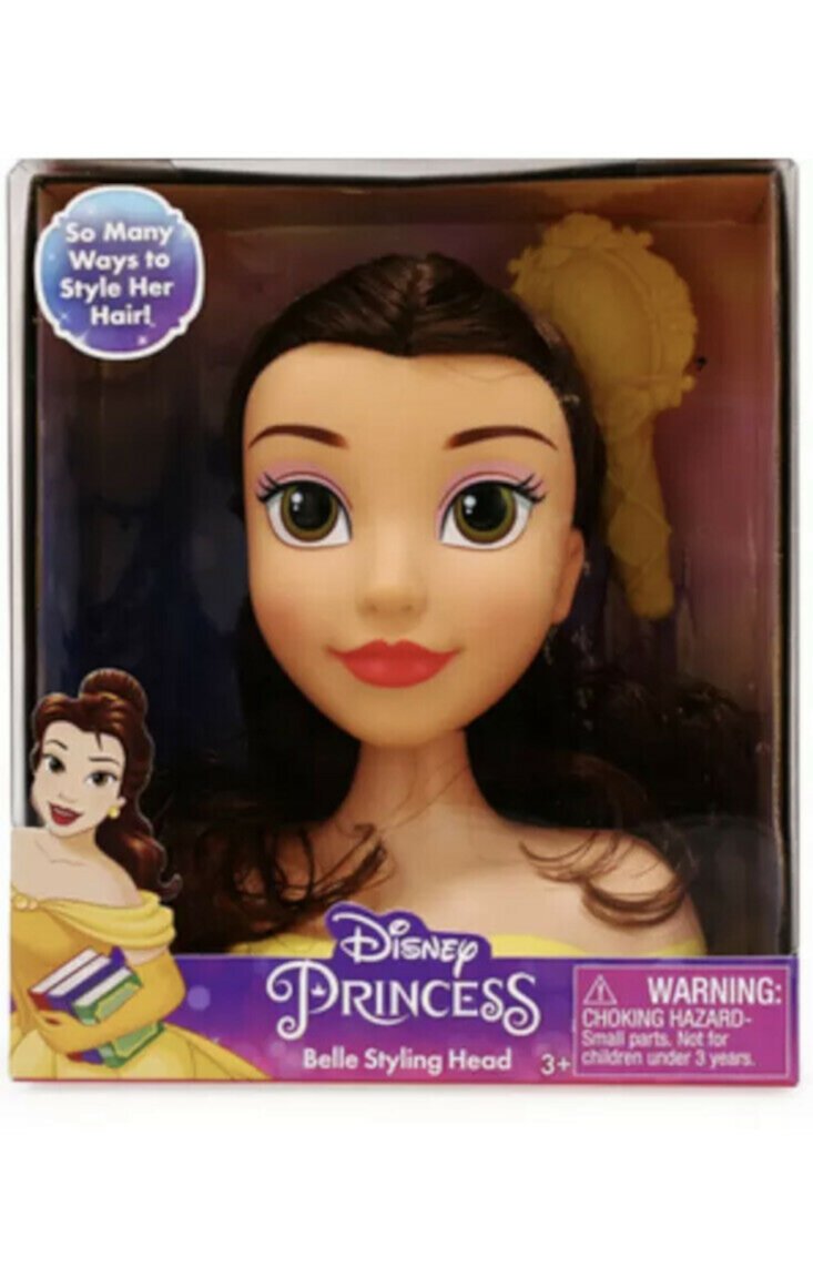 DISNEY~BEAUTY AND THE BEAST~ BELLE Princess Doll Styling Mini Heads Just Play