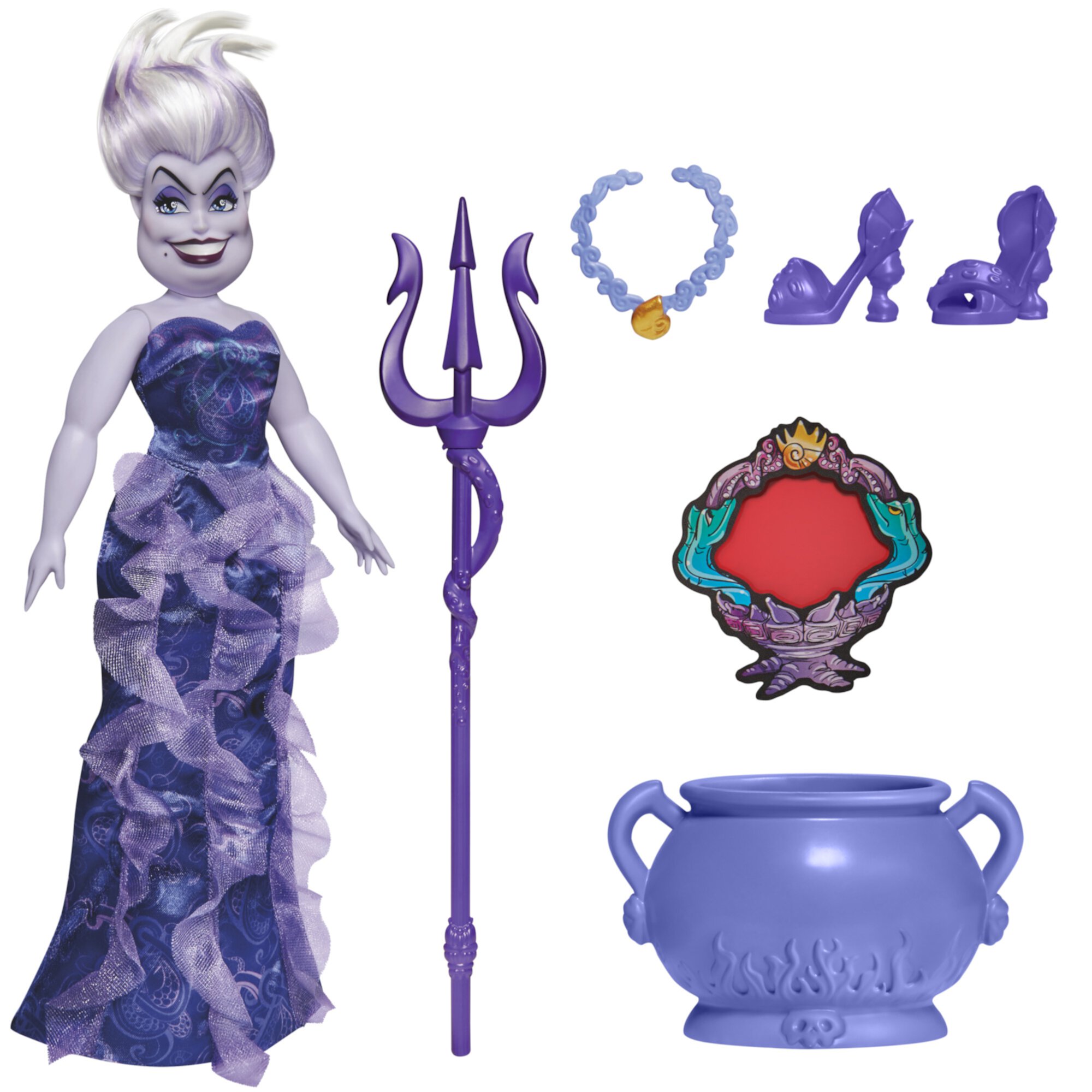 Disney Villains Ursula Fashion Doll, Accessories and Removable Clothes Disney Princess