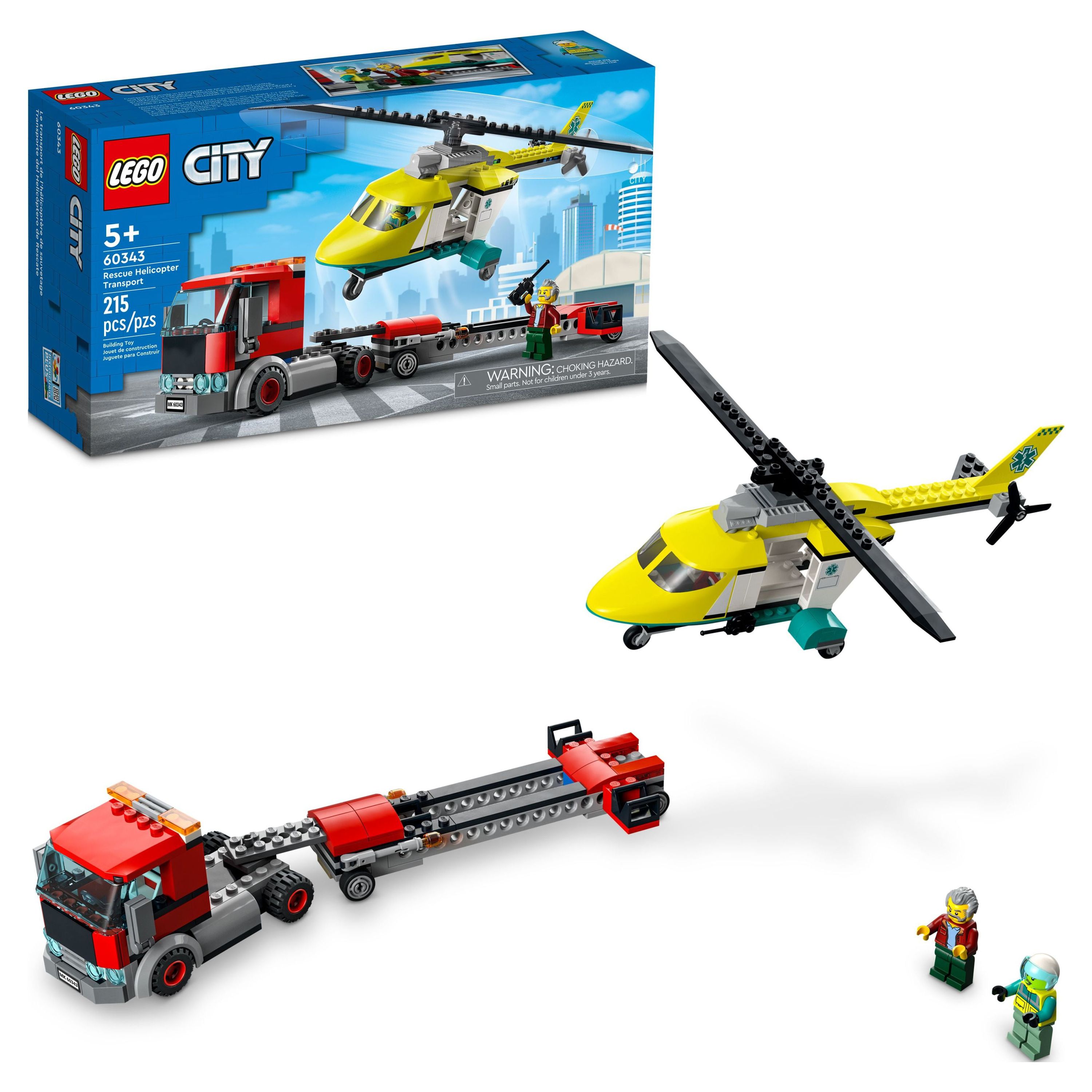 LEGO City Great Vehicles Rescue Helicopter Transport 60343 Lego