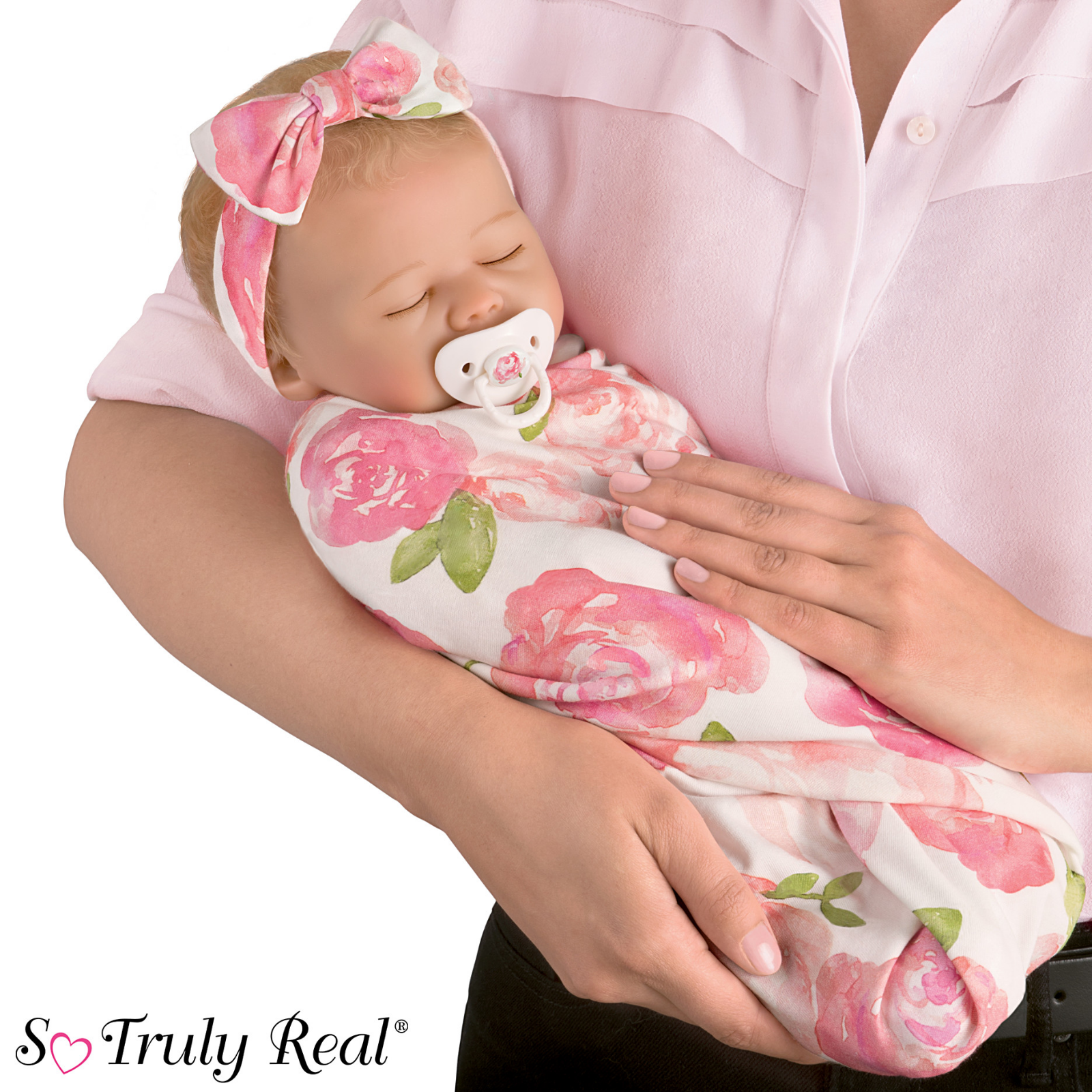 The Ashton - Drake Galleries Rosie Baby Girl So Truly Real Collectors Edition Lifelike & Hand-painted RealTouch Vinyl Skin Realistic Weighted Doll by Marissa May 19-inches The Ashton-Drake Galleries