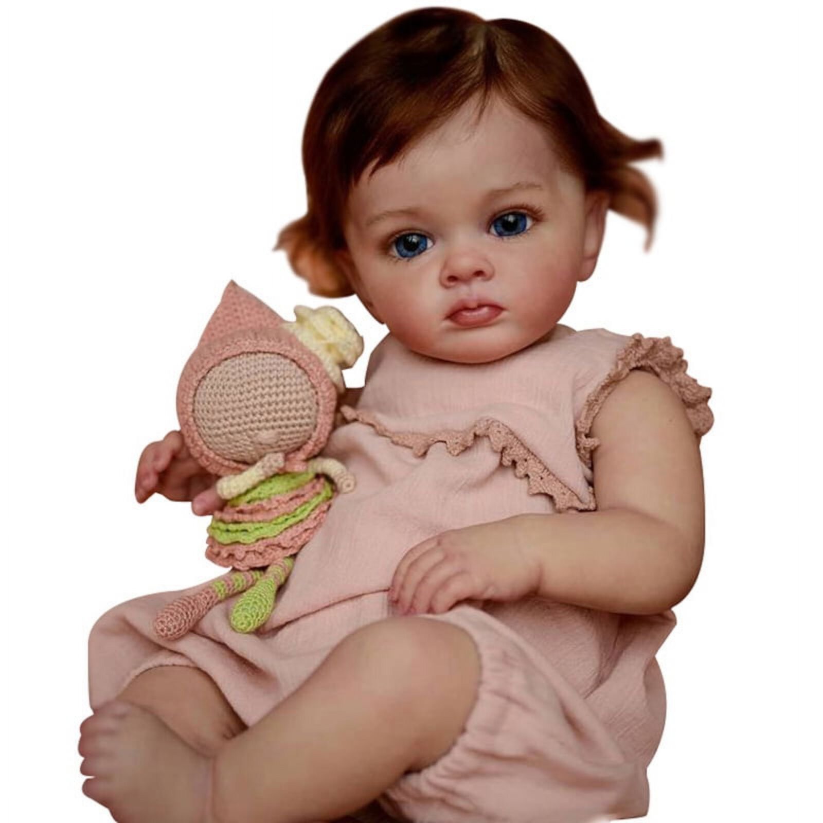 60CM 24inch Reborn Baby Dolls Handmade Reborn Toddler Girl Doll with Soft Cotton Body Doll Lonian