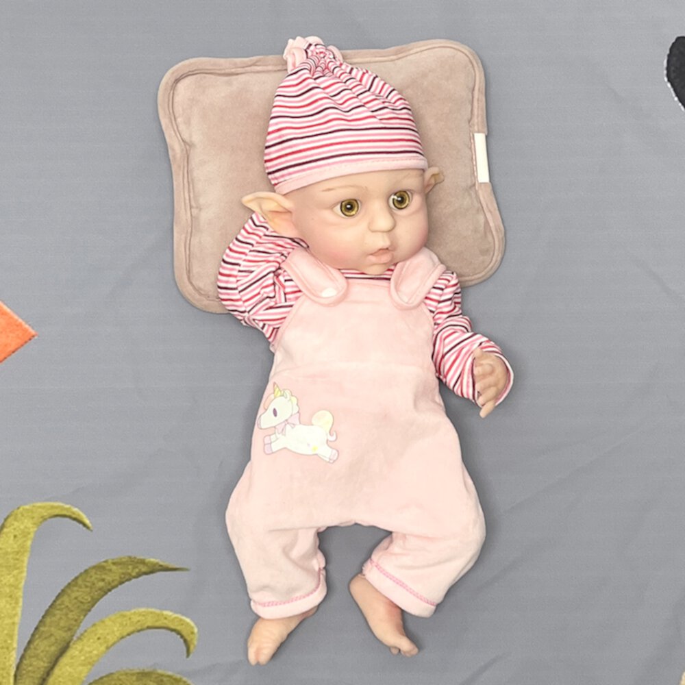 16.5 Inches Realistic Reborn Baby Dolls Girls Full Silicone Washable ELF LOL Toys Gift For Children Cosdoll