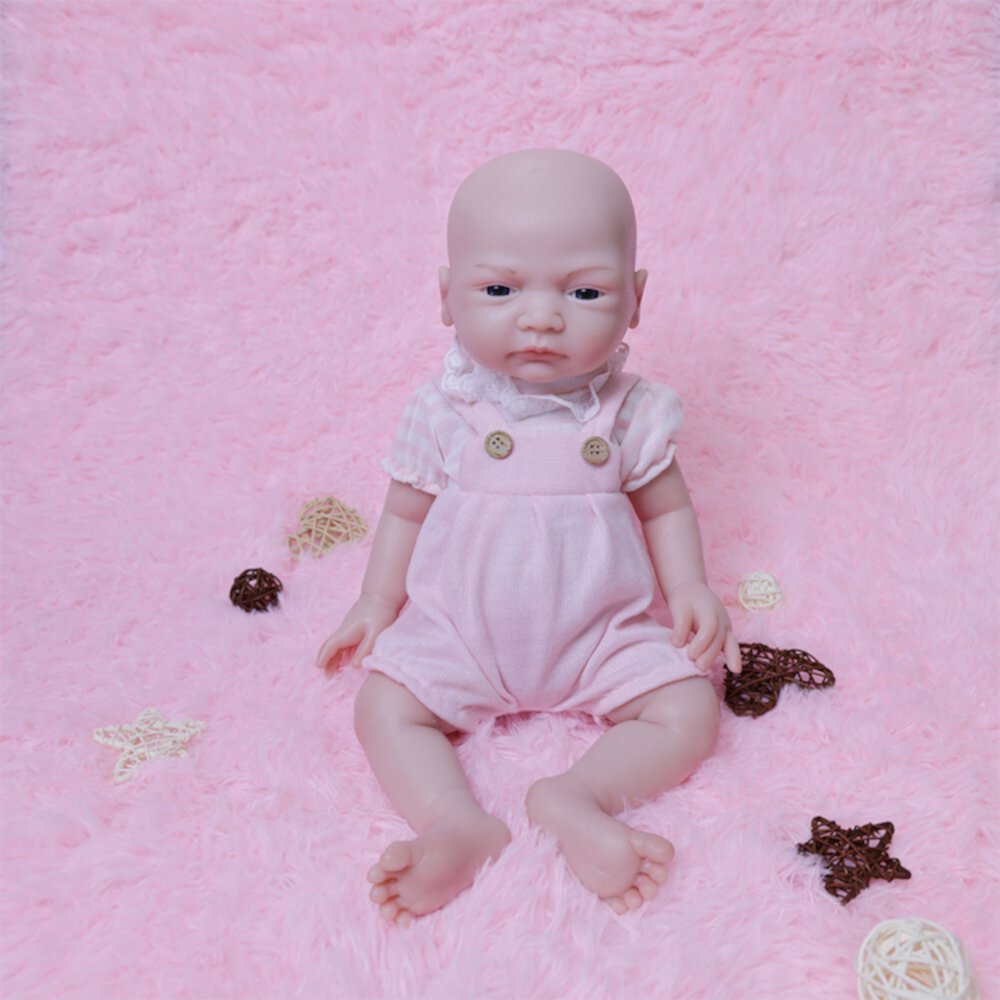 Reborb Baby Dolls Girl 17.7 inch Realistic Soft Silicone Newborn Baby Dolls Kids Gift Toy Accessories Cosdoll