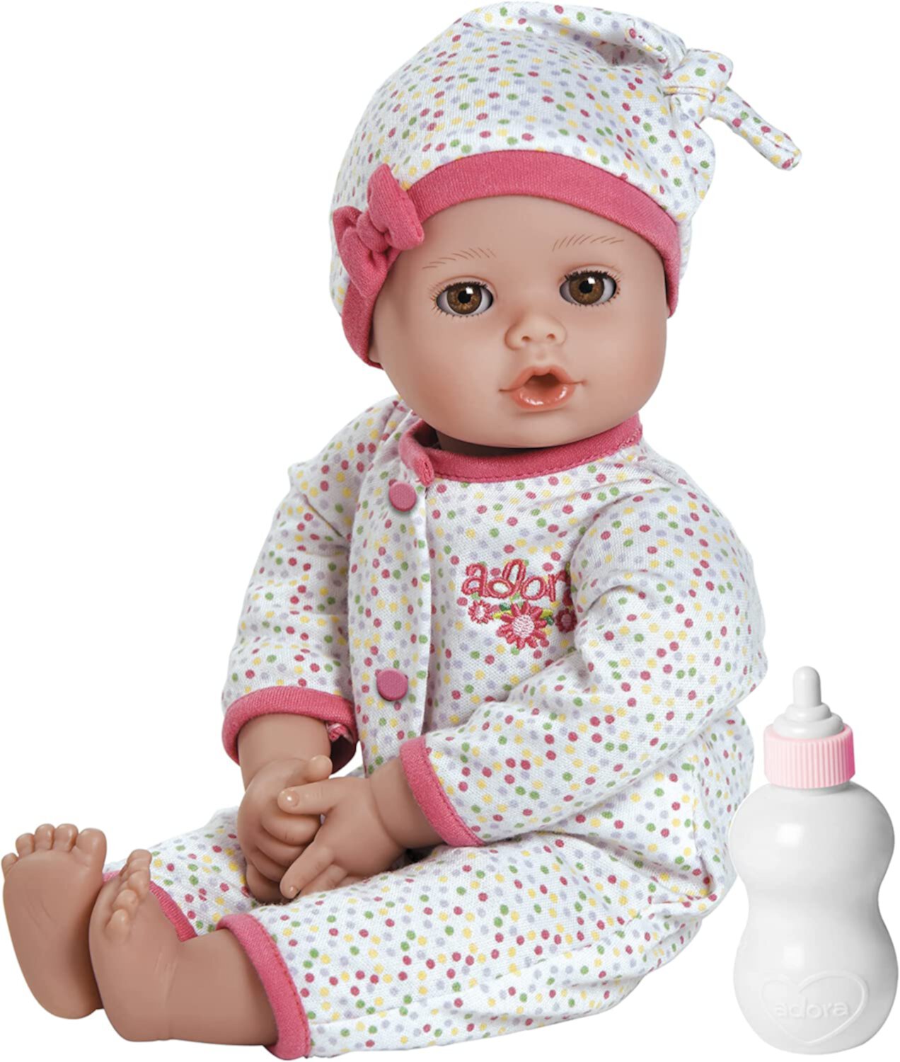 Adora Play Time Babies Collection, 13" Baby Doll with Doll Clothes and Accesories, Made with Sweet Baby Powder Scent, and GentleTouch Vinyl Body, Birthday Gift for Ages 1+ - Baby Dot Adora