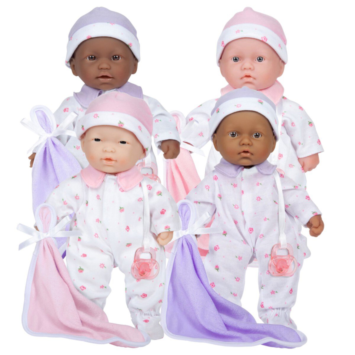 11" Soft Body Baby Dolls - Set of 4 JC Toys