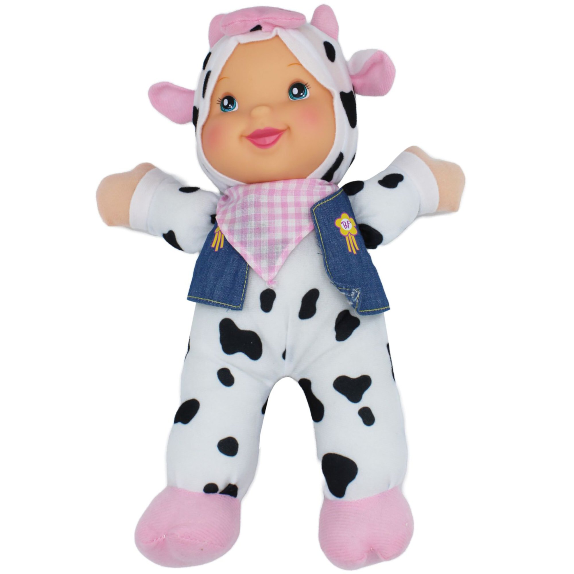 Baby's First Goldberger Doll Mfg Co Singing Farm Animal Friends - Cow Baby's First