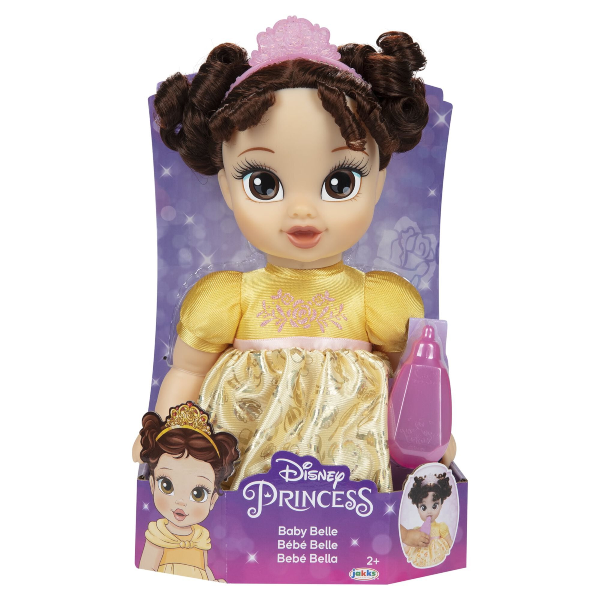 Disney Princess Deluxe Belle Baby Doll Includes Tiara and Bottle, for Children Ages 2+ Disney Princess