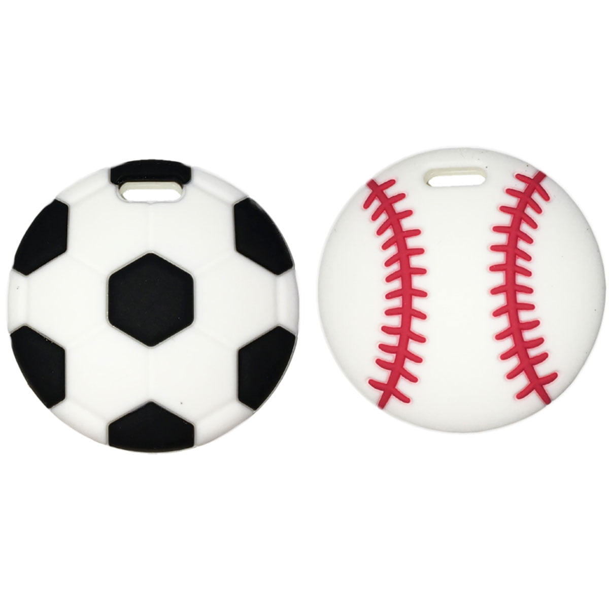 Silli Chews Silicone Baby Teether, Baseball and Soccer Ball, BPA Free, 2 Pc Silli Chews