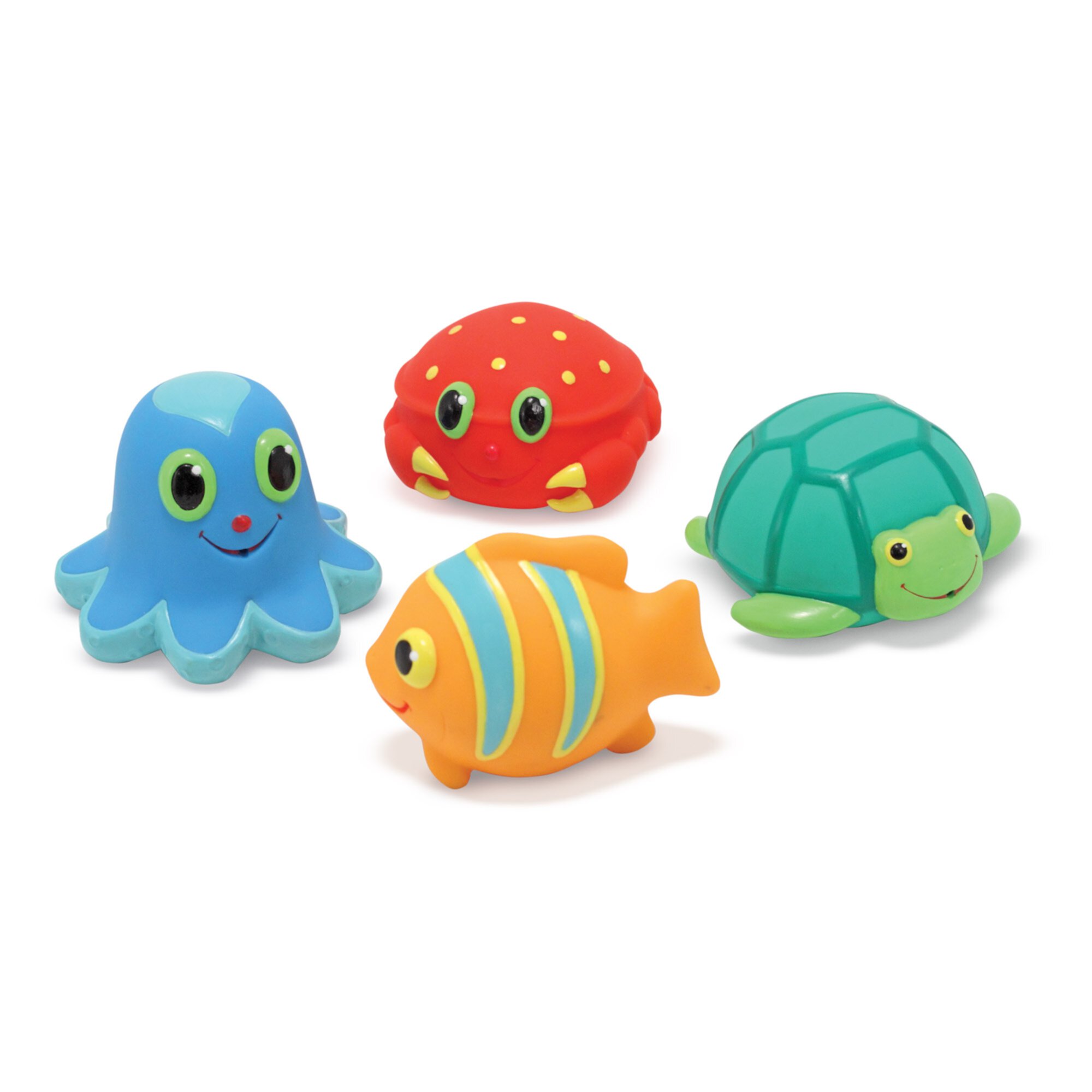 Melissa & Doug Sunny Patch Seaside Sidekicks Squirters With 4 Squeeze-and-Squirt Animals - Water Toys for Kids Melissa & Doug