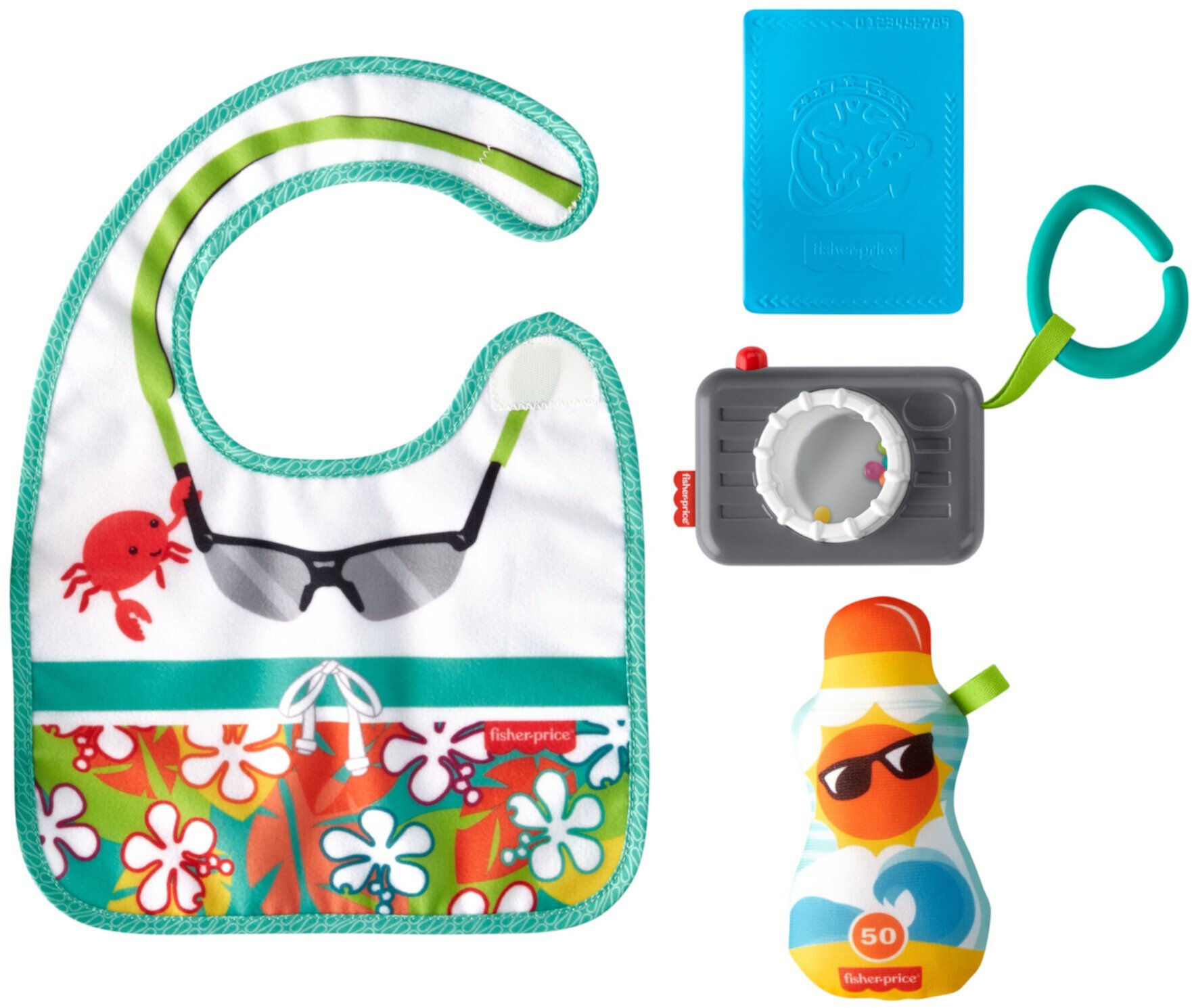 Fisher-Price Tiny Tourist Gift Set, 4-Piece Infant Toys Fisher-Price