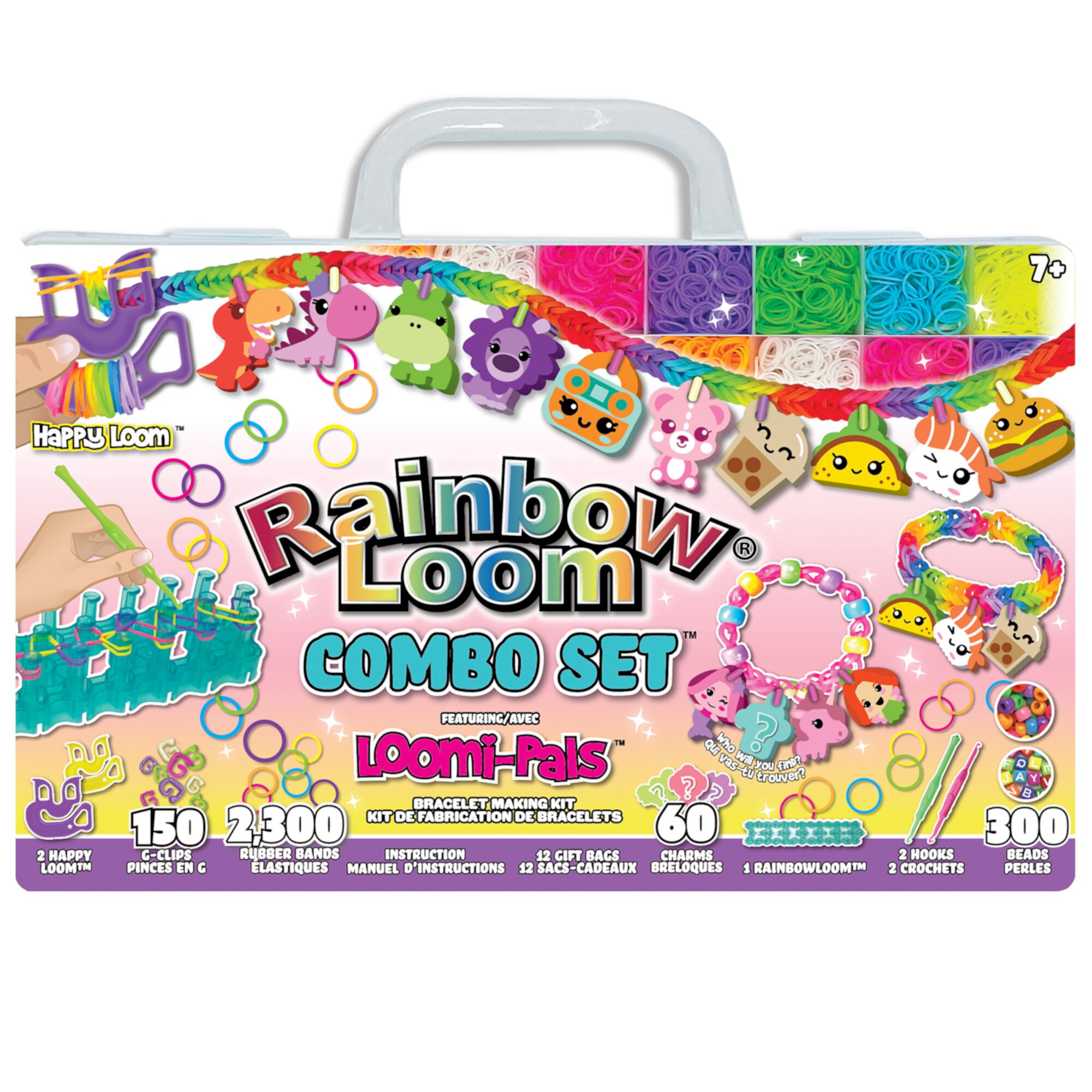 Loomi Pals Friendship Bracelet Combo Craft Set - 2,300 Piece Rainbow Loom