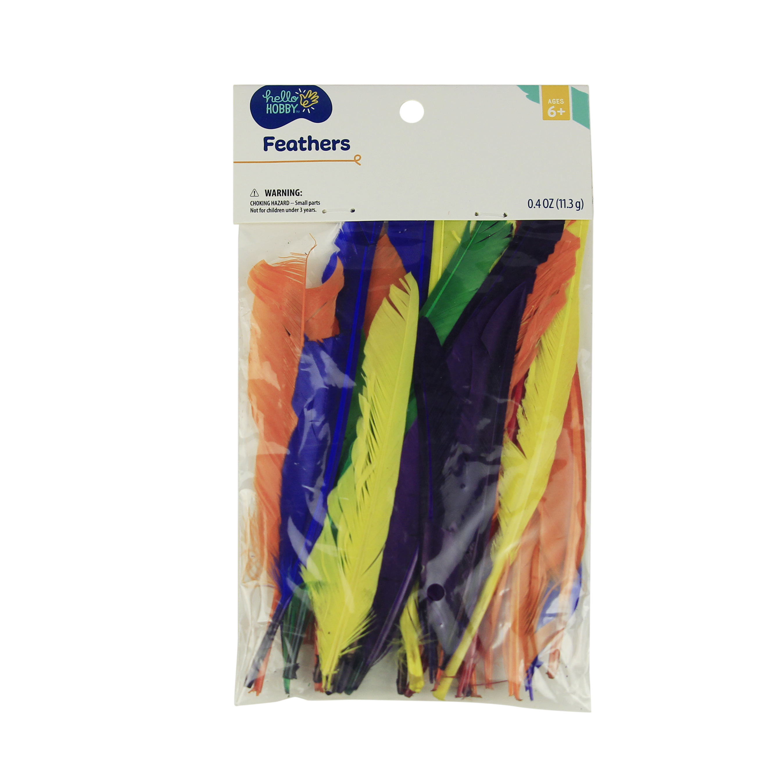 Hello Hobby Multicolor Feathers - Arts and Craft - 4.75 x 0.52 x 8.75 Hello Hobby