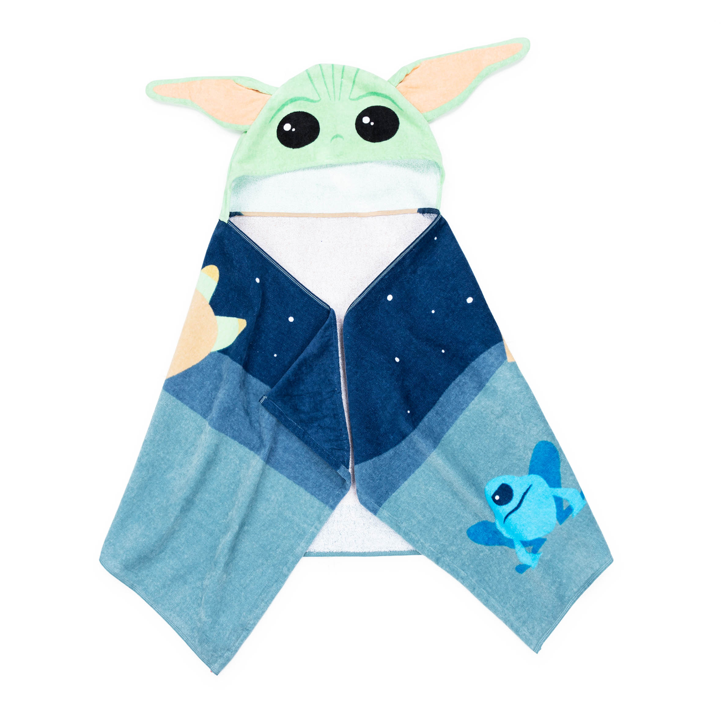 Baby Yoda Kids Cotton Hooded Towel, Star Wars Star Wars