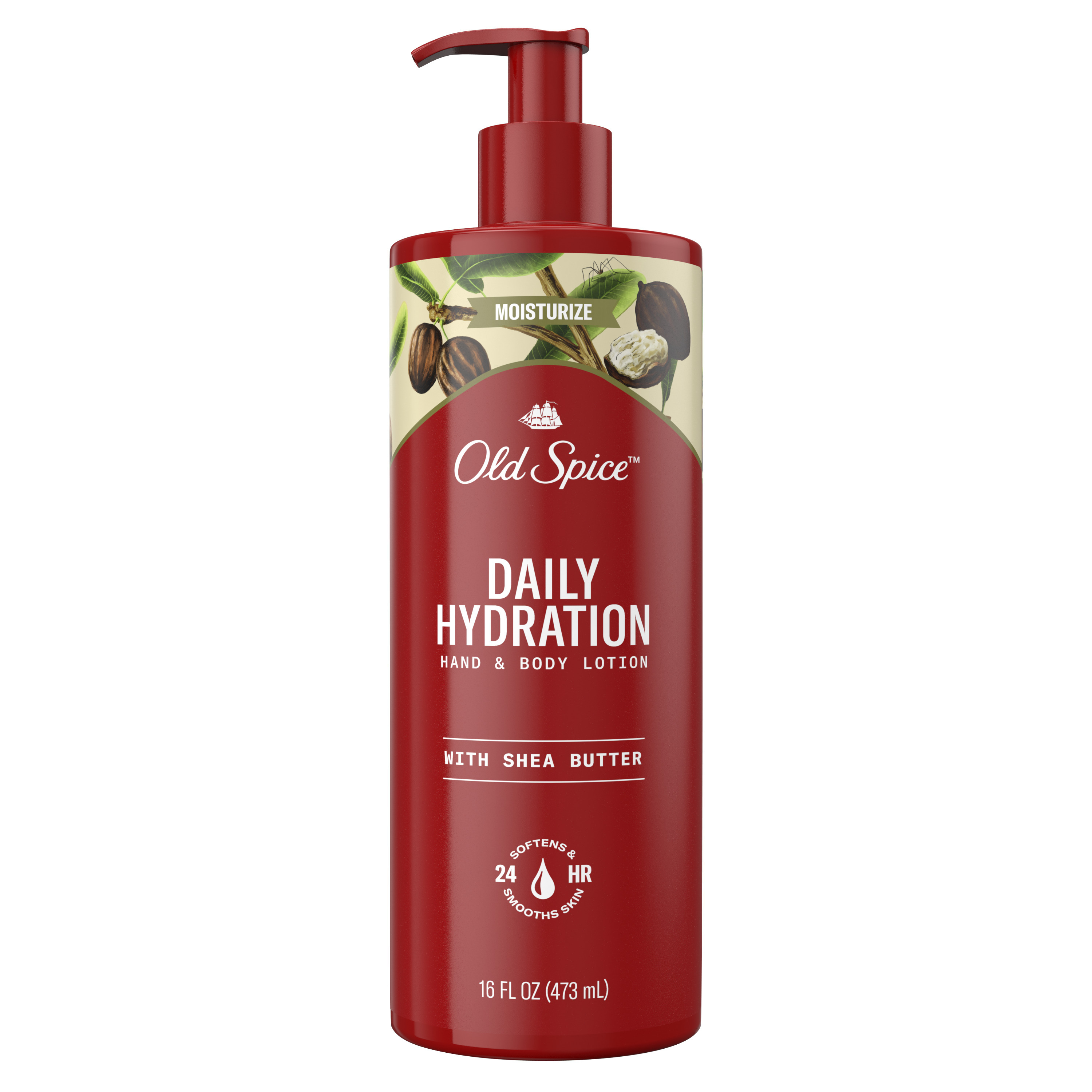 Old Spice Daily Hydration Hand & Body Lotion for Men with Shea Butter, 16.0 fl oz Old Spice