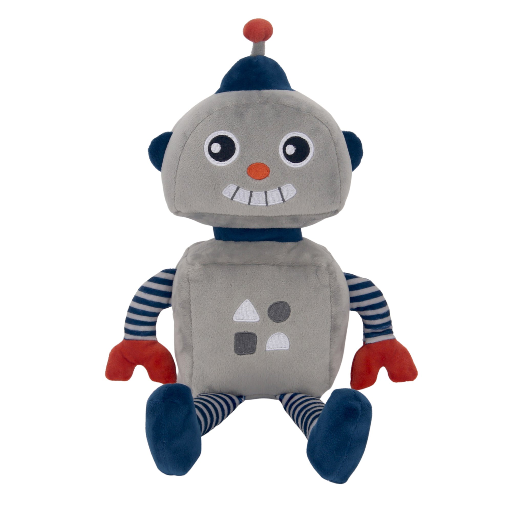 Bedtime Originals Robbie Robot Gray/Blue Plush Stuffed Animal Toy Bedtime Originals