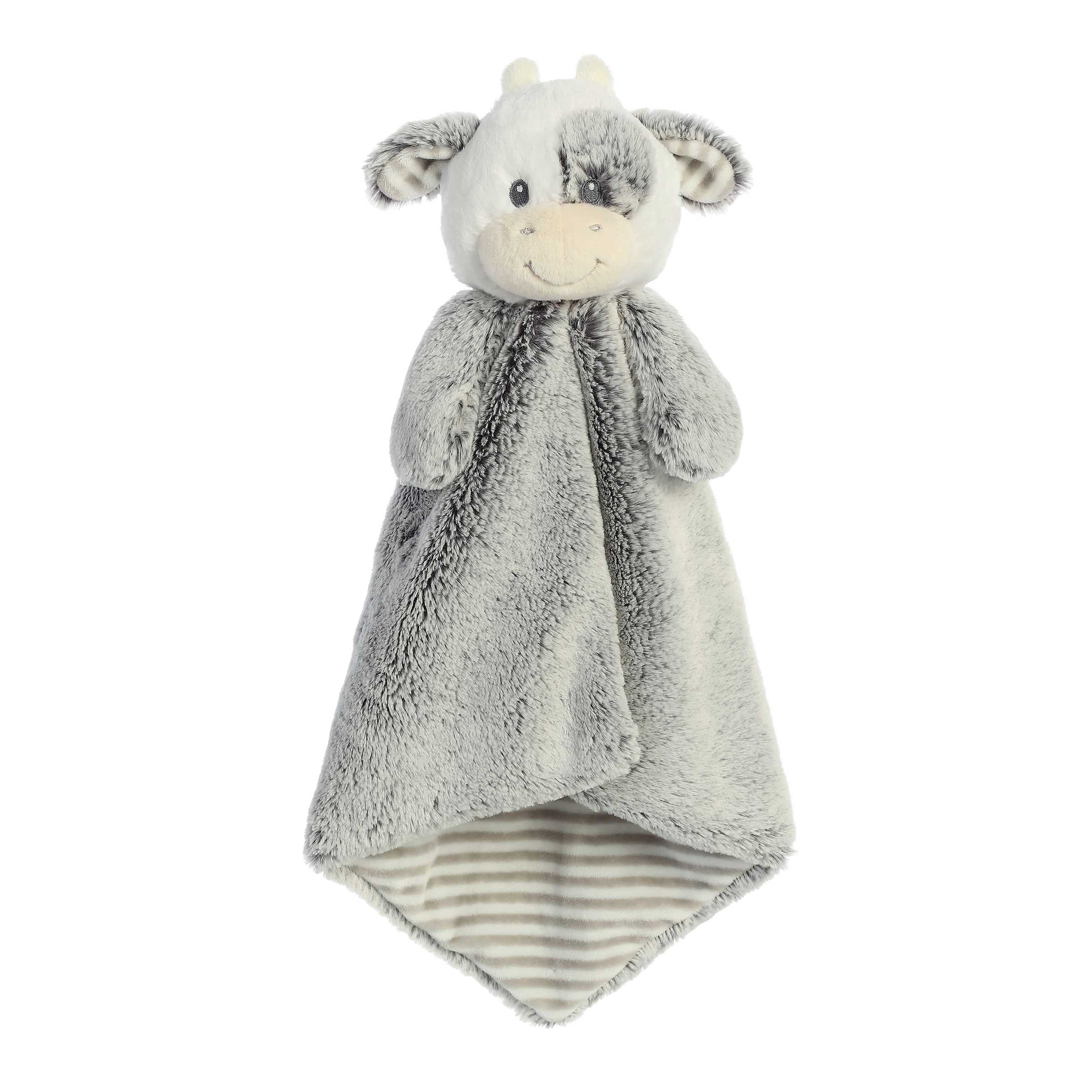 ebba - Large Gray Cuddlers Luvster - 16" Coby Cow - Snuggly Baby Stuffed Animal Ebba