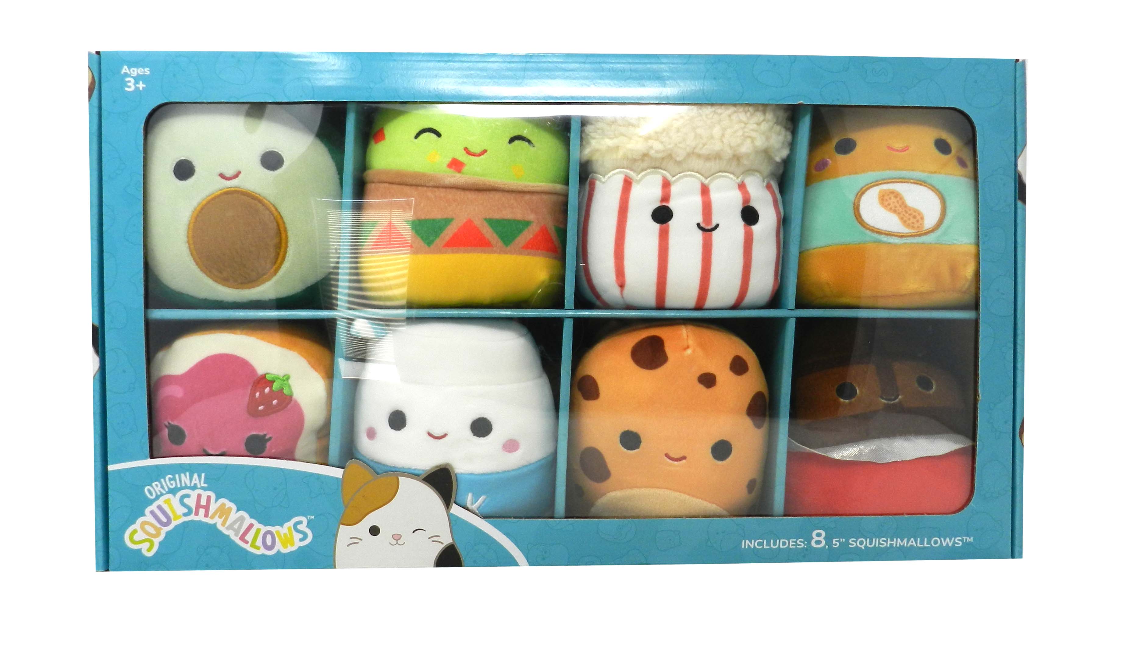 Squishmallows 5 Mini Plush Set – Pack of 8 – Foodie Friends 2 Kellytoy