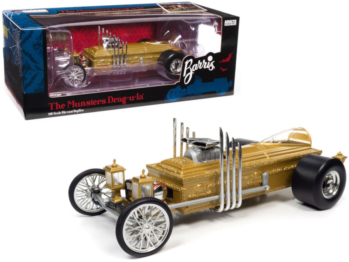 George Barris' Grag-u-la "The Munsters", Gold - Auto World AWSS137 - 1/18 Scale Diecast Model Car Auto World