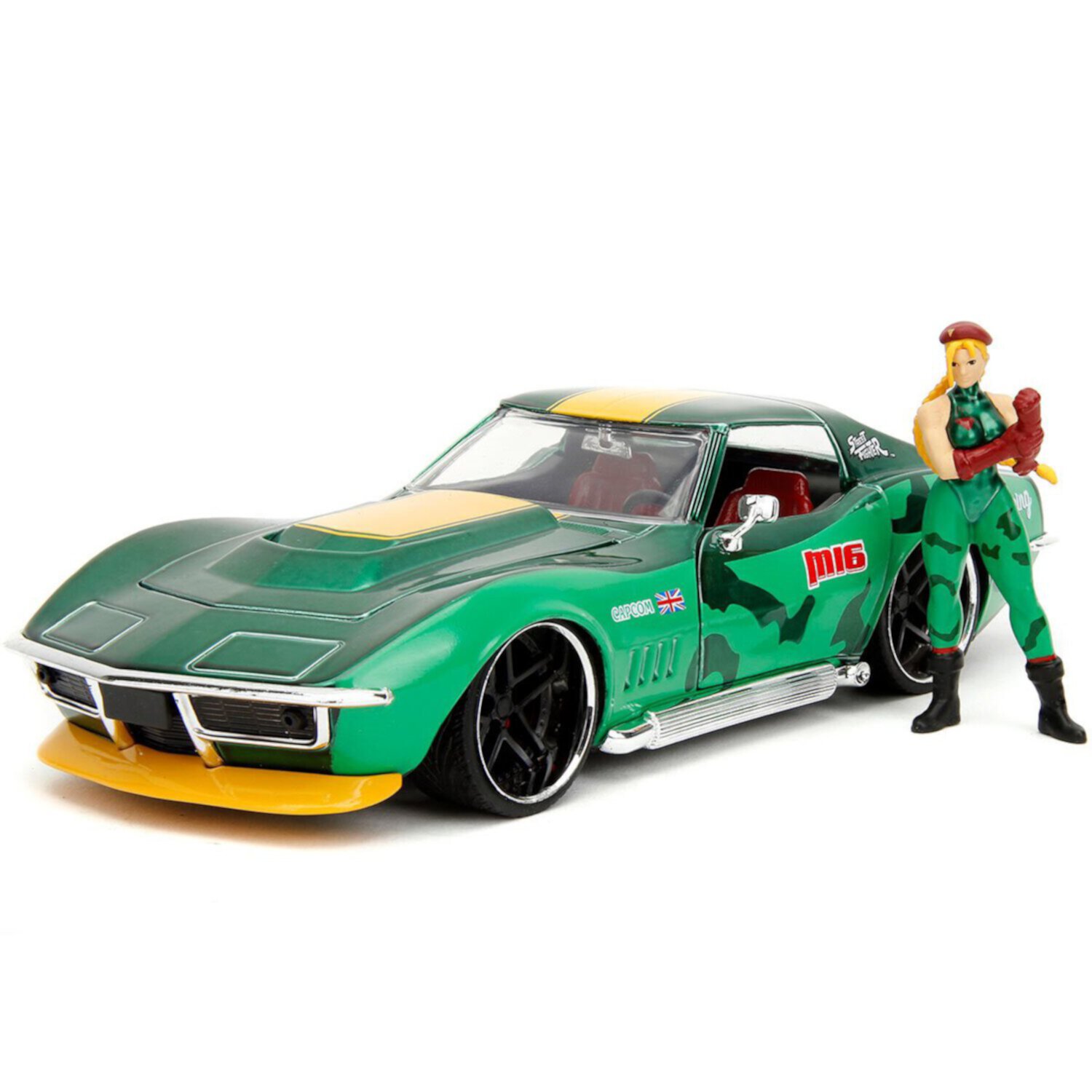 Hollywood Rides SF Cammy 1969 Corvette 1:24 Vehicle & Figure JADA TOYS