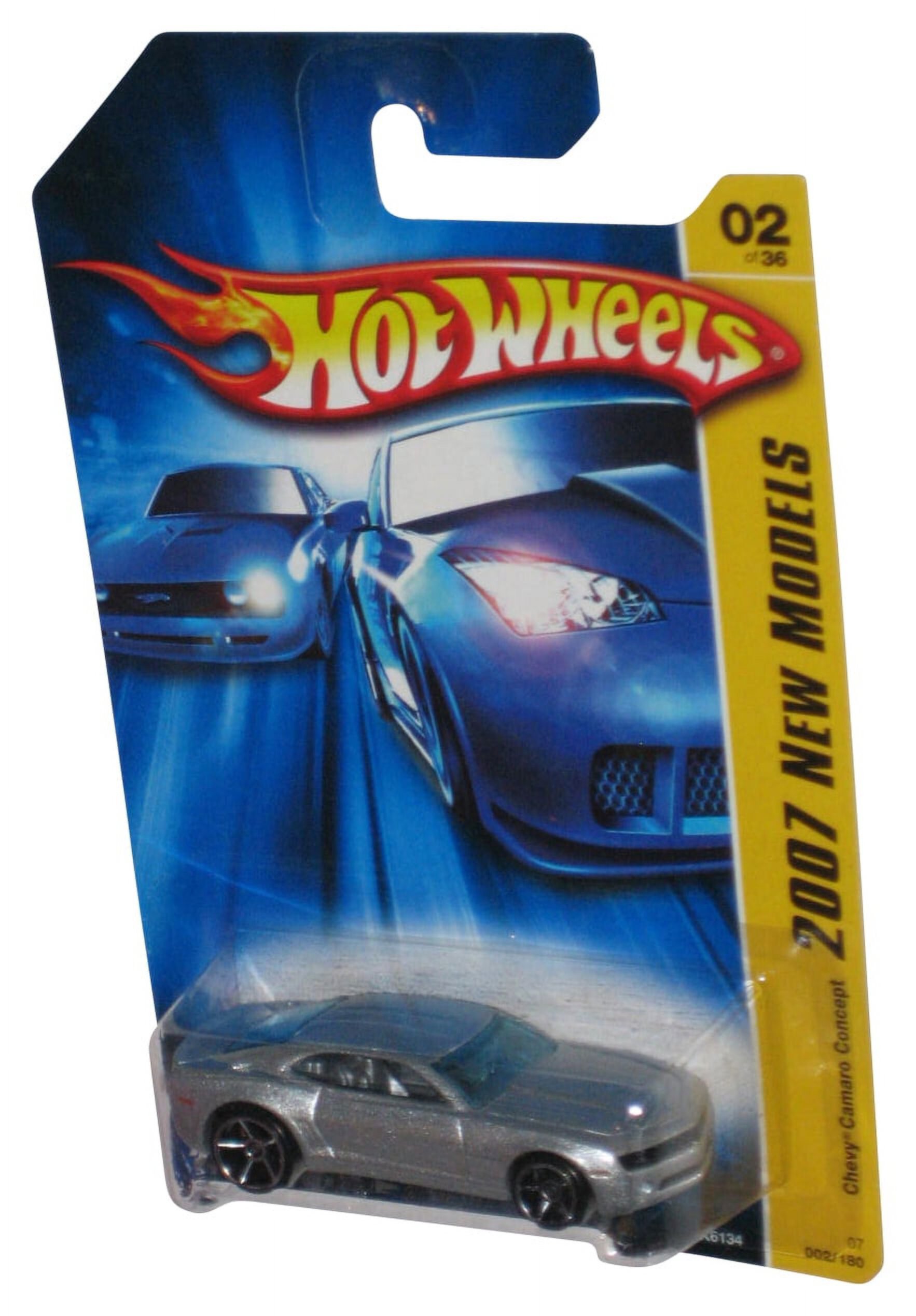 Hot Wheels 2007 New Models 2/36 Silver Chevy Camaro Concept Toy Car 002/180 Mattel