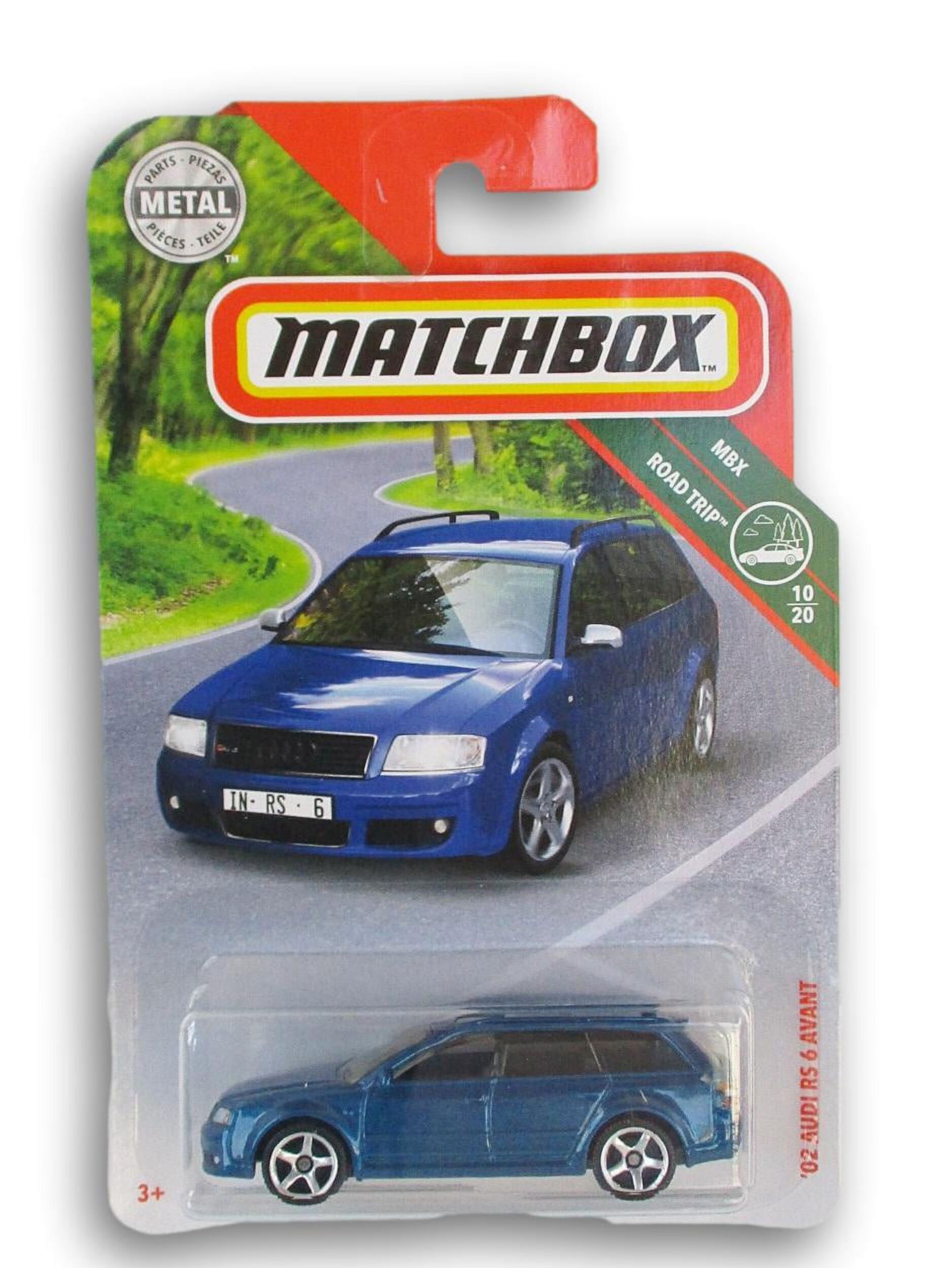 Matchbox MBX Blue '02 Audi Rs 6 Avant Diecast Car 1:64 Scale Vehicle - Road Trip Series 10/20 Matchbox