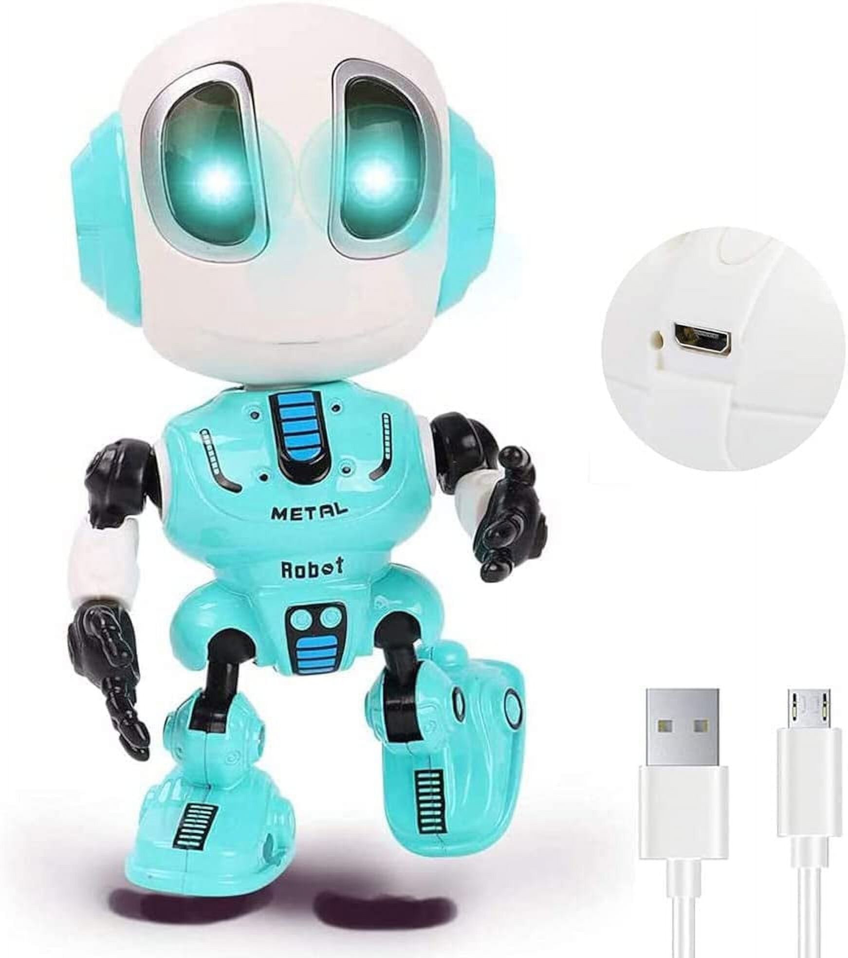 Children talking robot toys - mini robot toys repeat what you said, 2, 3, 4, 5, 67 toys for girls and boys aged 8 and Christmas toys for boys and girls over 2 (green) Autrucker