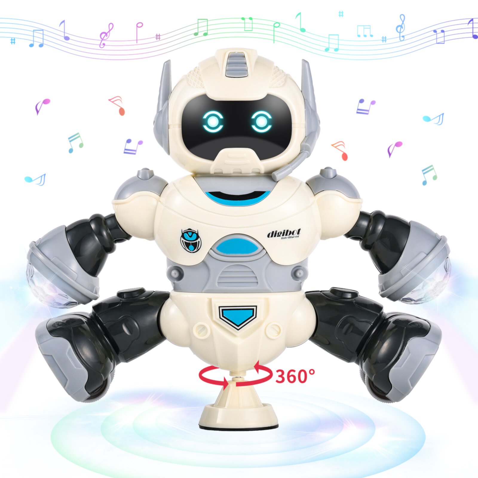 AOKESI Kids Robot Toy, Smart Space Dancing Robot with Music & Light, Intelligent RC Singing Walking Robotic Toys for Boys Girls, Age 3-12 AOKESI