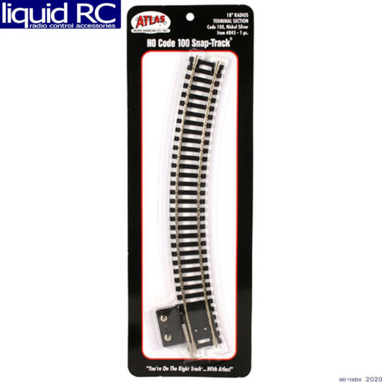 Code 100 Nickel Silver 18 Radius Terminal Snap Track 1 HO Scale Atlas Trains Atlas