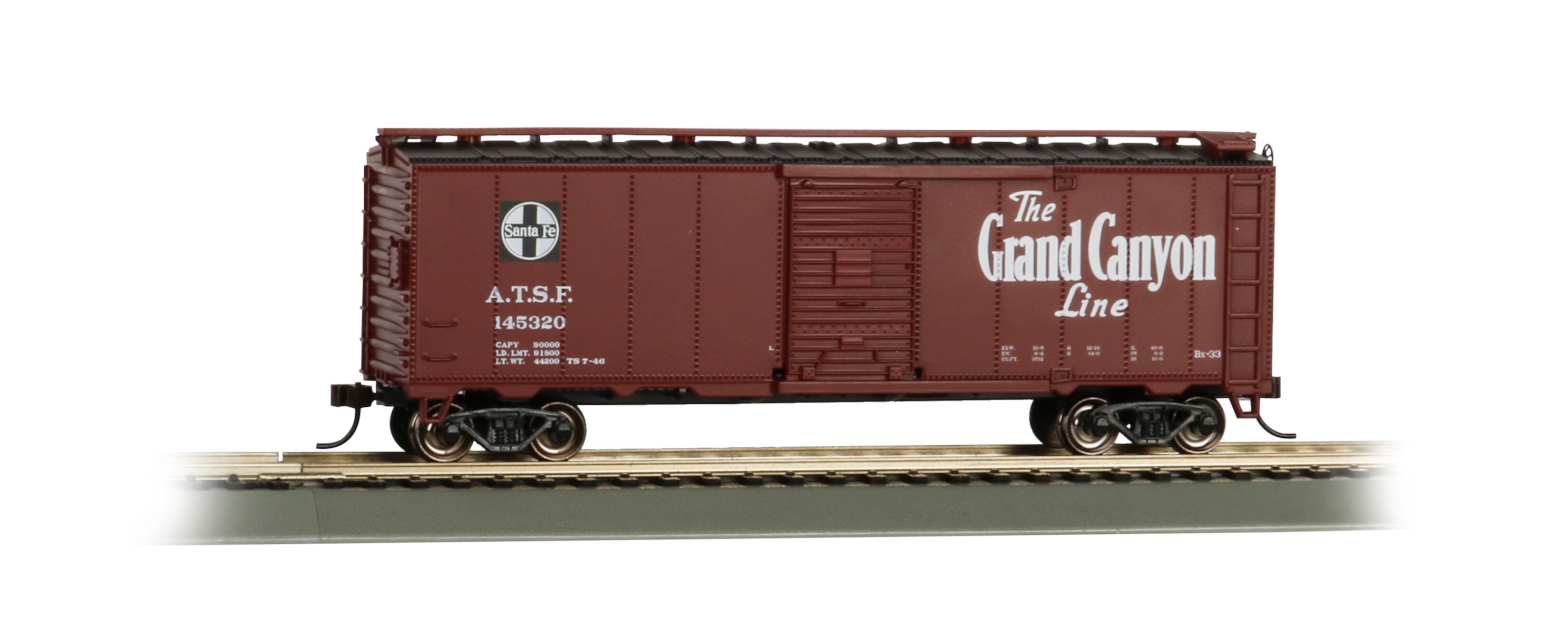 Bachmann Industries 40 Santa Fe Map Box Car - Grand Canyon - HO-Scale Train Bachmann Trains