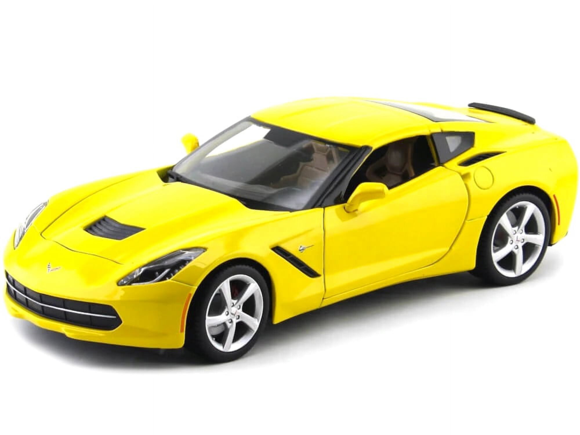 2014 Chevrolet Corvette C7 Stingray Yellow 1/18 Diecast Model Car by Maisto Maisto