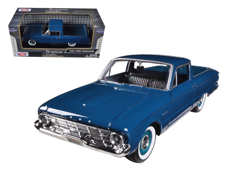 Модель пикапа 1960 Ford Falcon Ranchero в масштабе 1:24 с резиновыми шинами Motormax