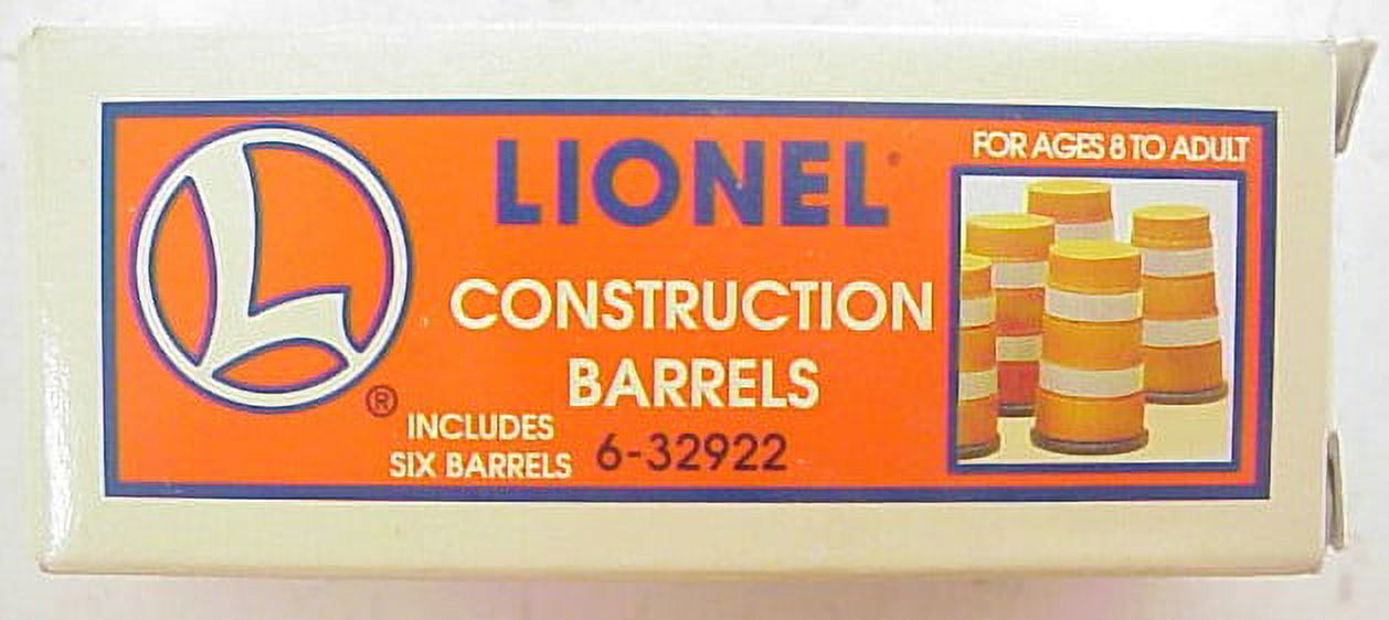 Lionel 6-32922 Construction Barrels (6) Lionel