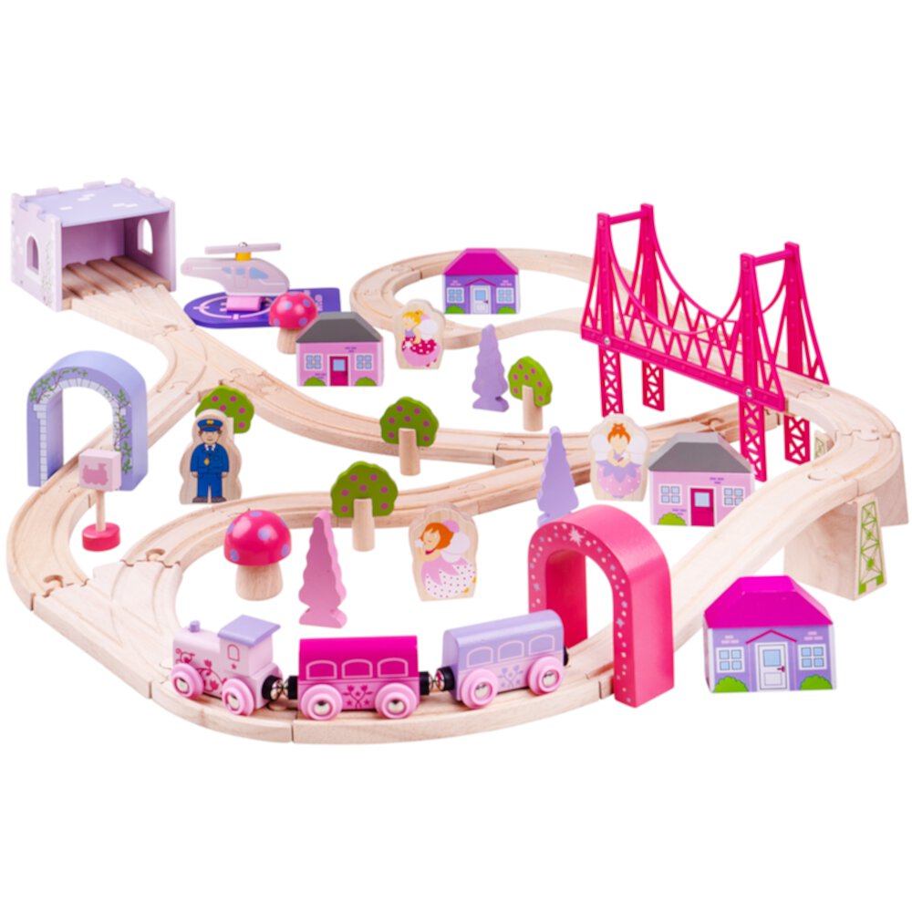 Bigjigs Rail - Fairy Town Train Set Bigjigs Toys