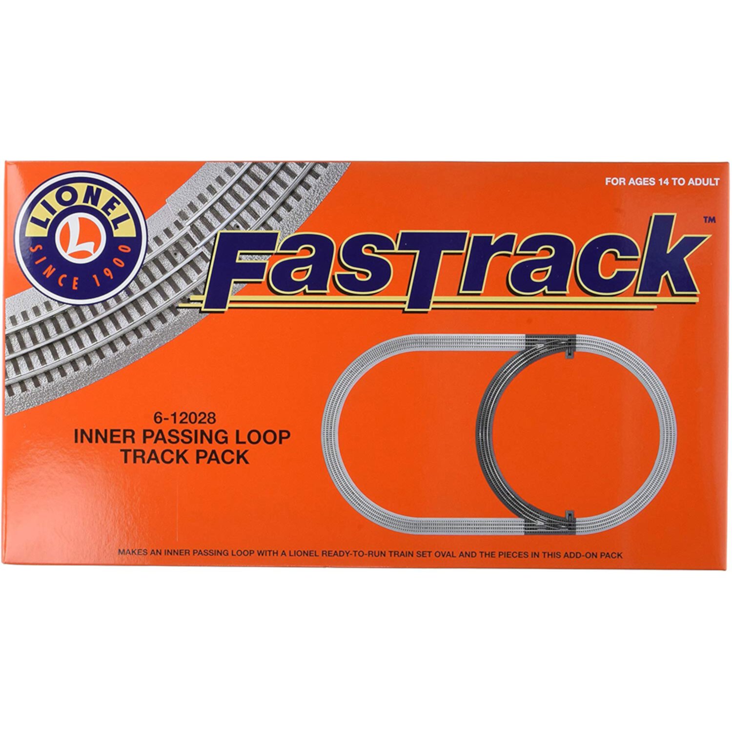 Lionel 612028 FasTrack Electric Model Train O Gauge Inner Passing Loop Add-On Lionel