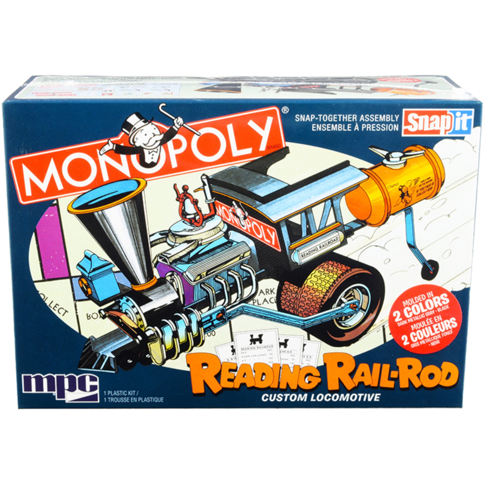 MPC Monopoly Reading Rail Road Customer Loco SNAP125 MPC945M Plastic Models Space MPC