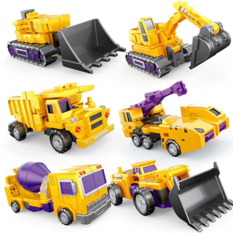 Alloy Transformation Robot Toys ,  Friction Powered Toy Trucks Vehicles Toddler Toys for 3-12 Year Old Boys-B XTEILC