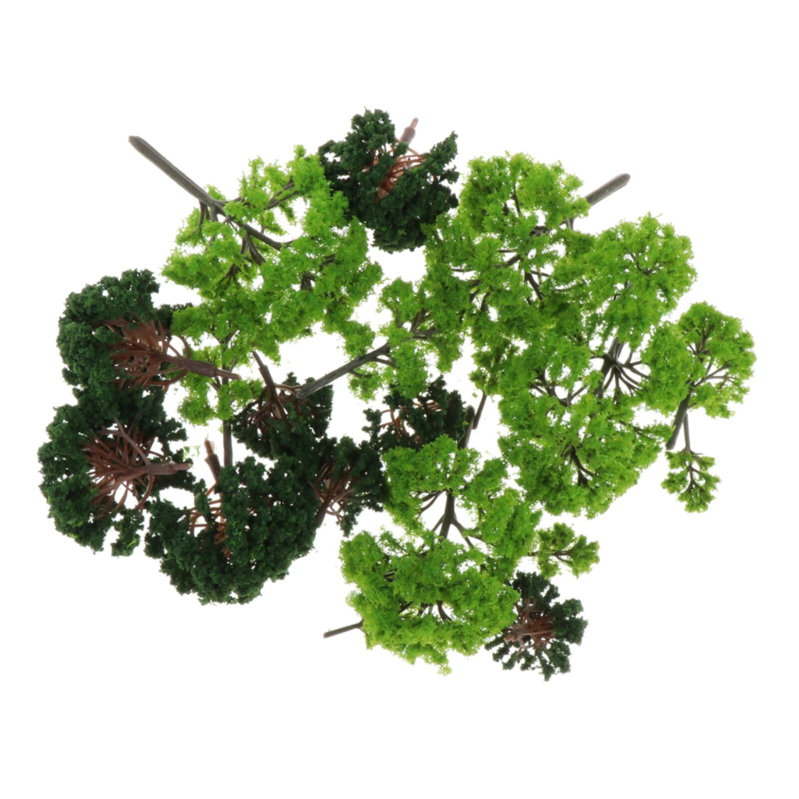 20pcs Mixed Model Trees Miniature Trees, Toy Trees for Model Train Scenery, Fake Shamjina