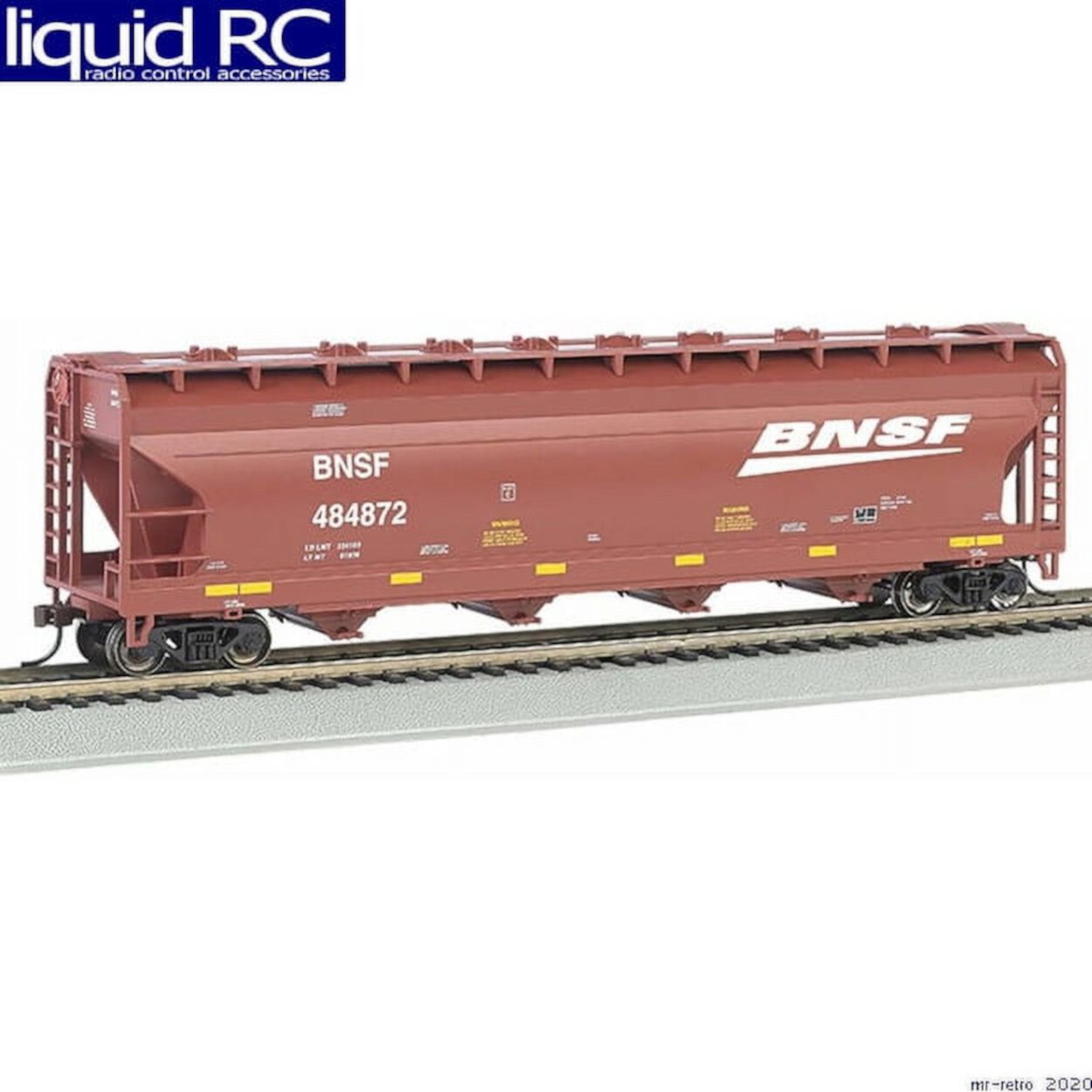 HO 56 Centerflow Hopper, BNSF Multi-Colored Bachmann Trains