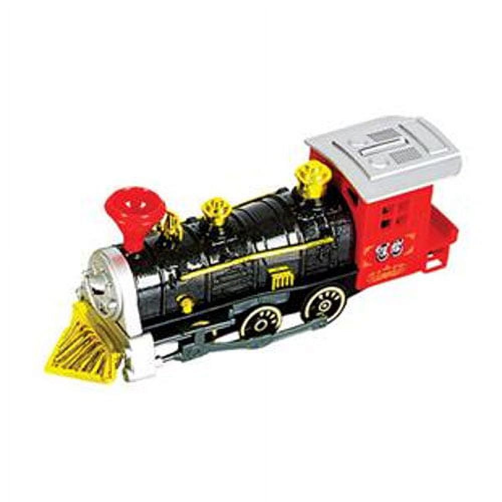 Rhode Island Novelty - Pull Back Die-Cast Metal Vehicle - LOCOMOTIVE TRAIN (Red)(7 inch) Rhode Island Novelty