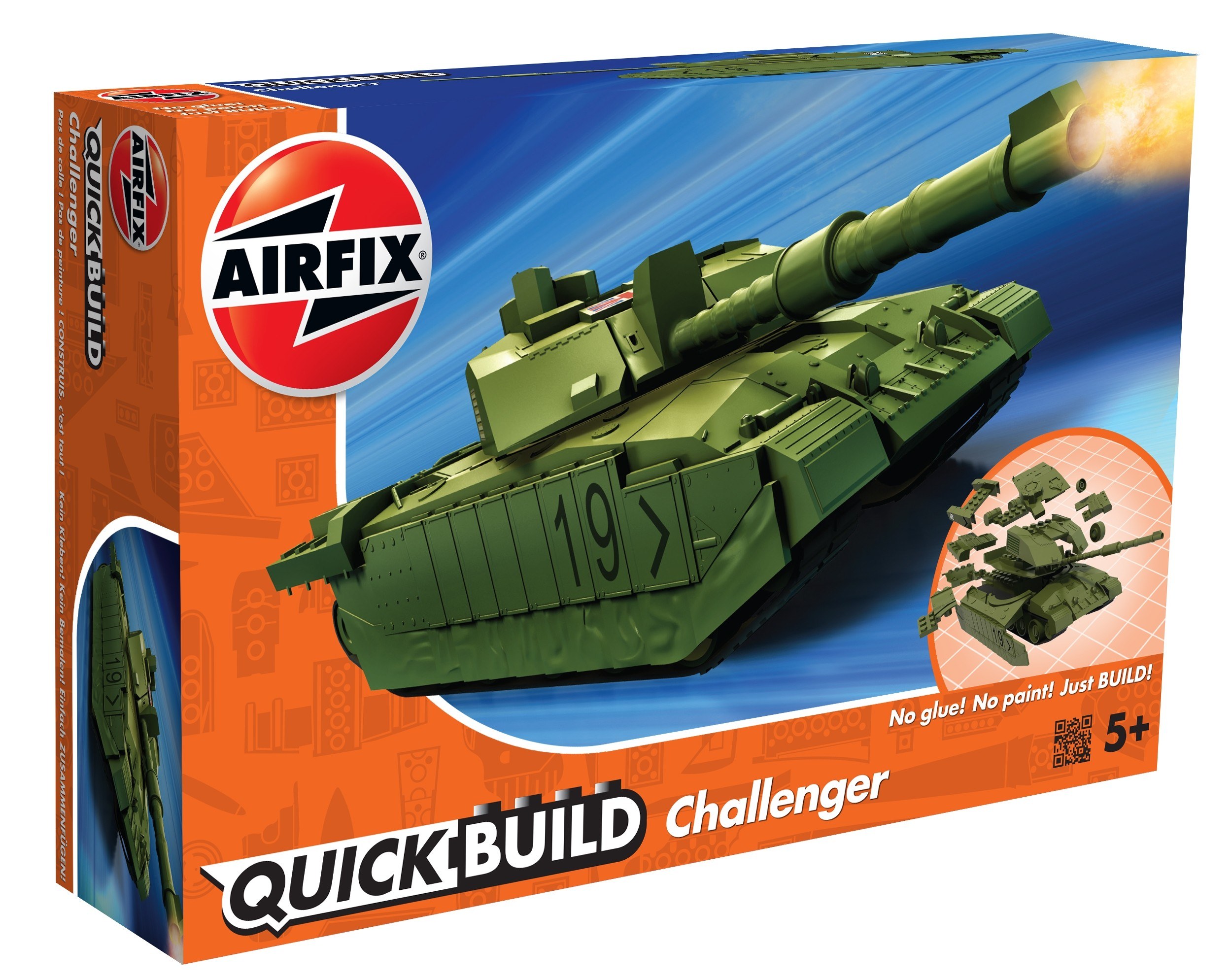 Airfix Quickbuild Challenger Tank Brick Building Model Kit Airfix