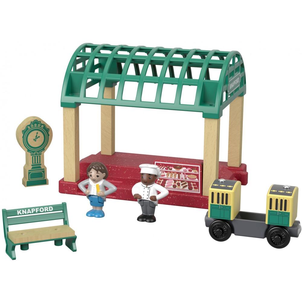 Thomas & Friends Wood Knapford Train Station Set Thomas & Friends