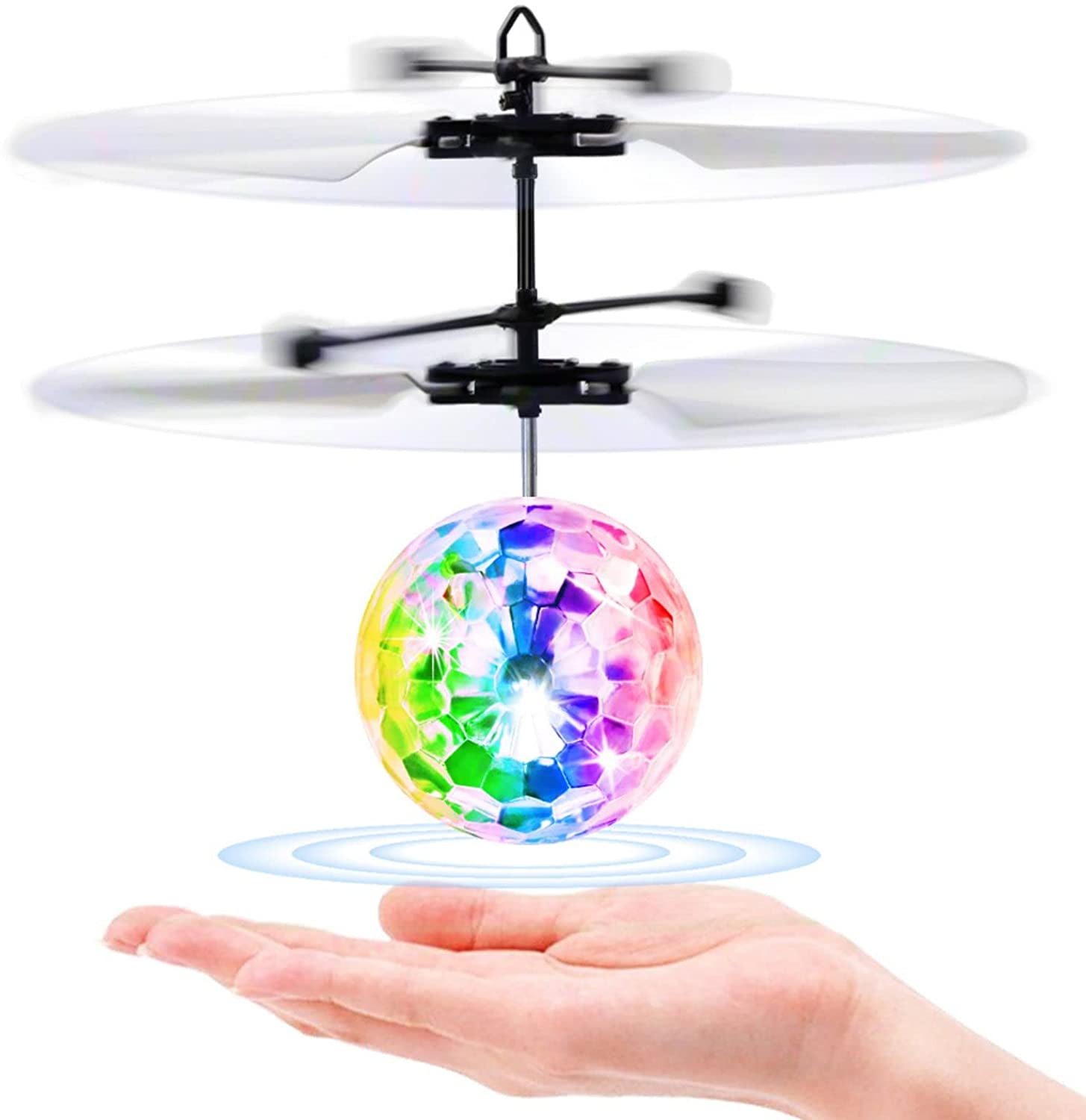 Allaugh Flying Ball Toys, RC Toy for Kids Boys Girls Rechargeable Light Up Ball Drone Infrared Induction Helicopter with Remote Controller for Indoor and Outdoor Games Allaugh