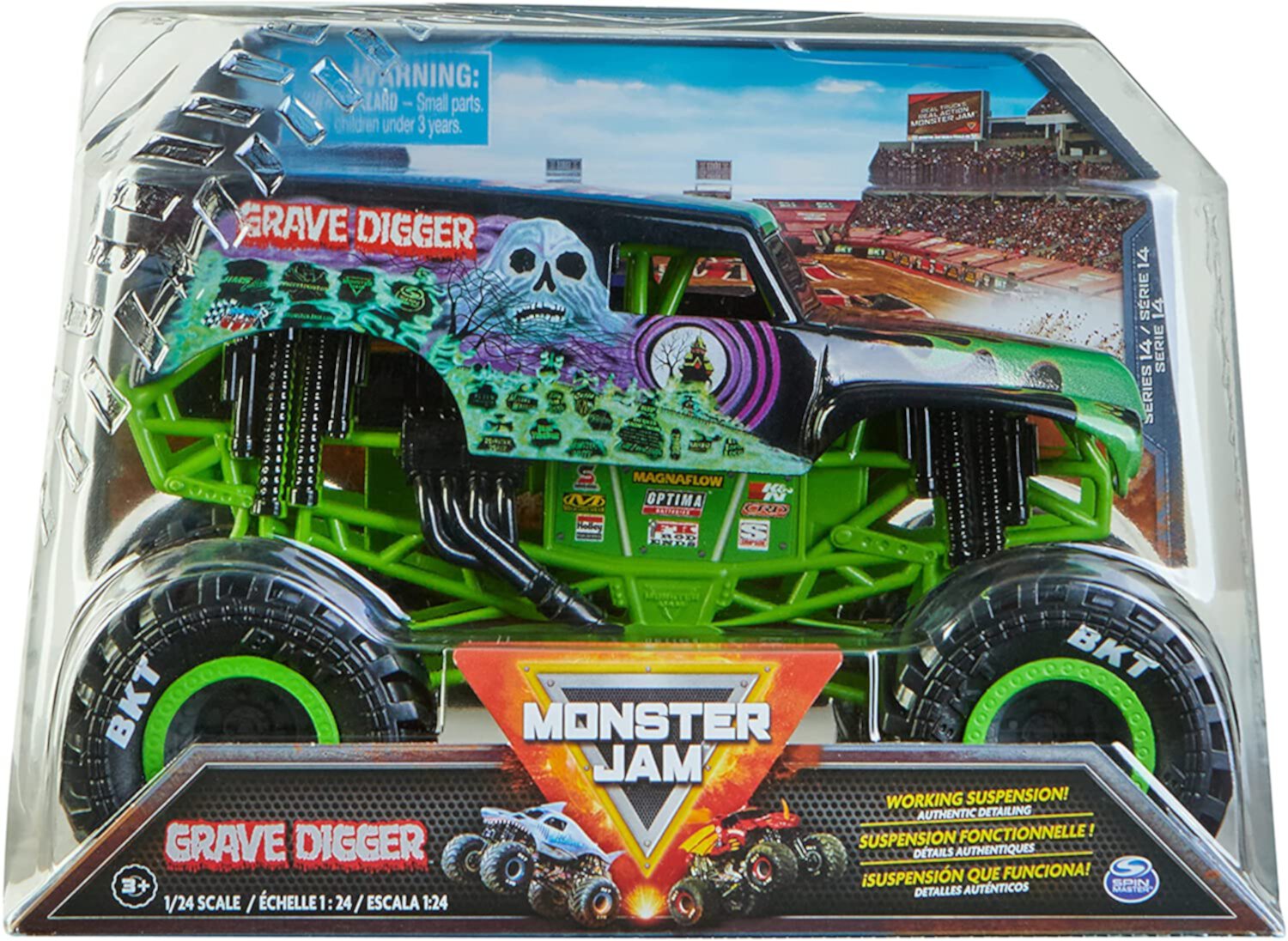 Monster Jam Grave Digger 1:24 Scale Monster Truck Monster Jam