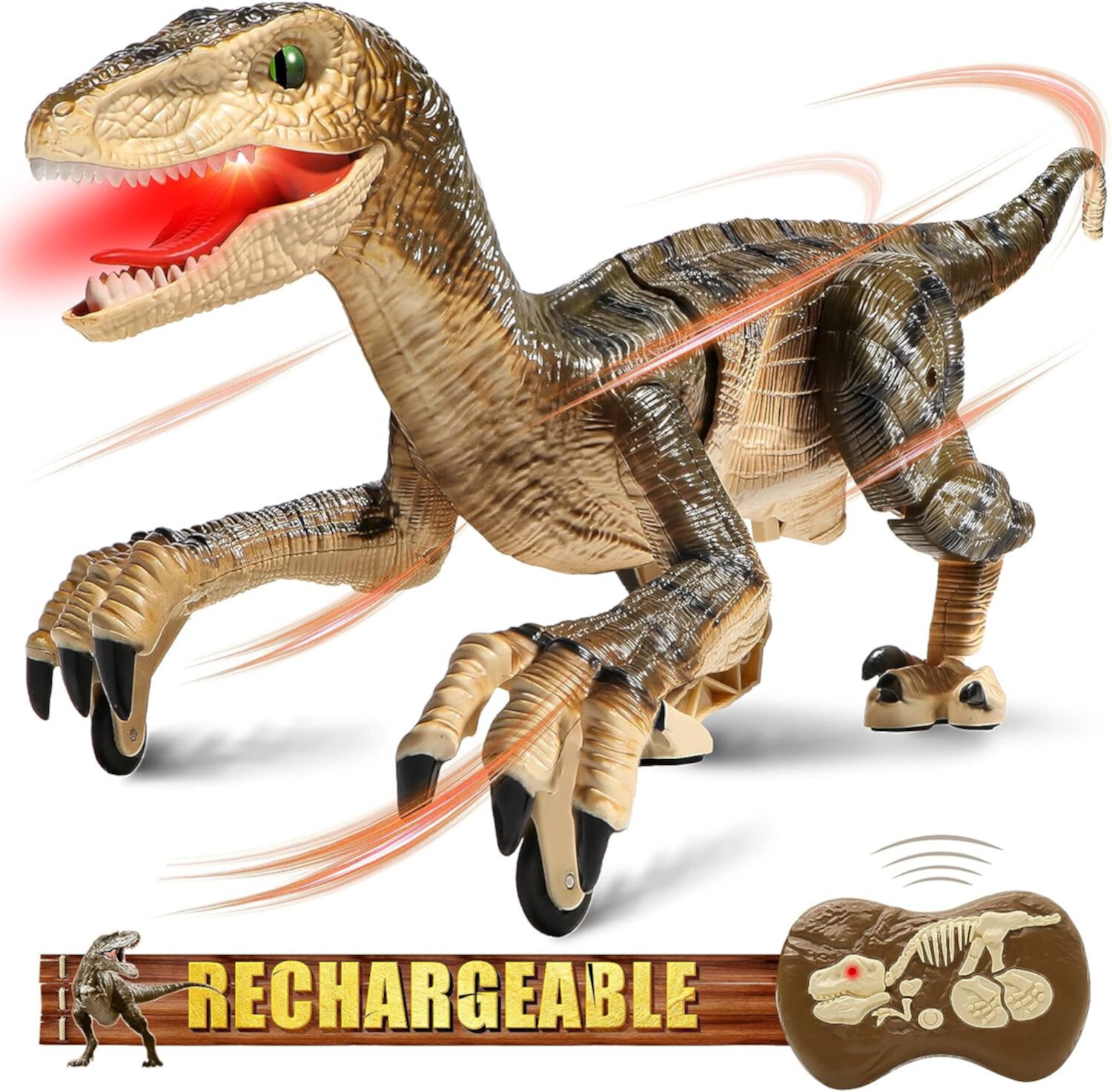 Beefunni Remote Control Dinosaur Toys for Kids,Walking RC Dinosaur Toys for Boys 5-7, Gifts for 5 6 7 8 Year Old Kids Beefunni