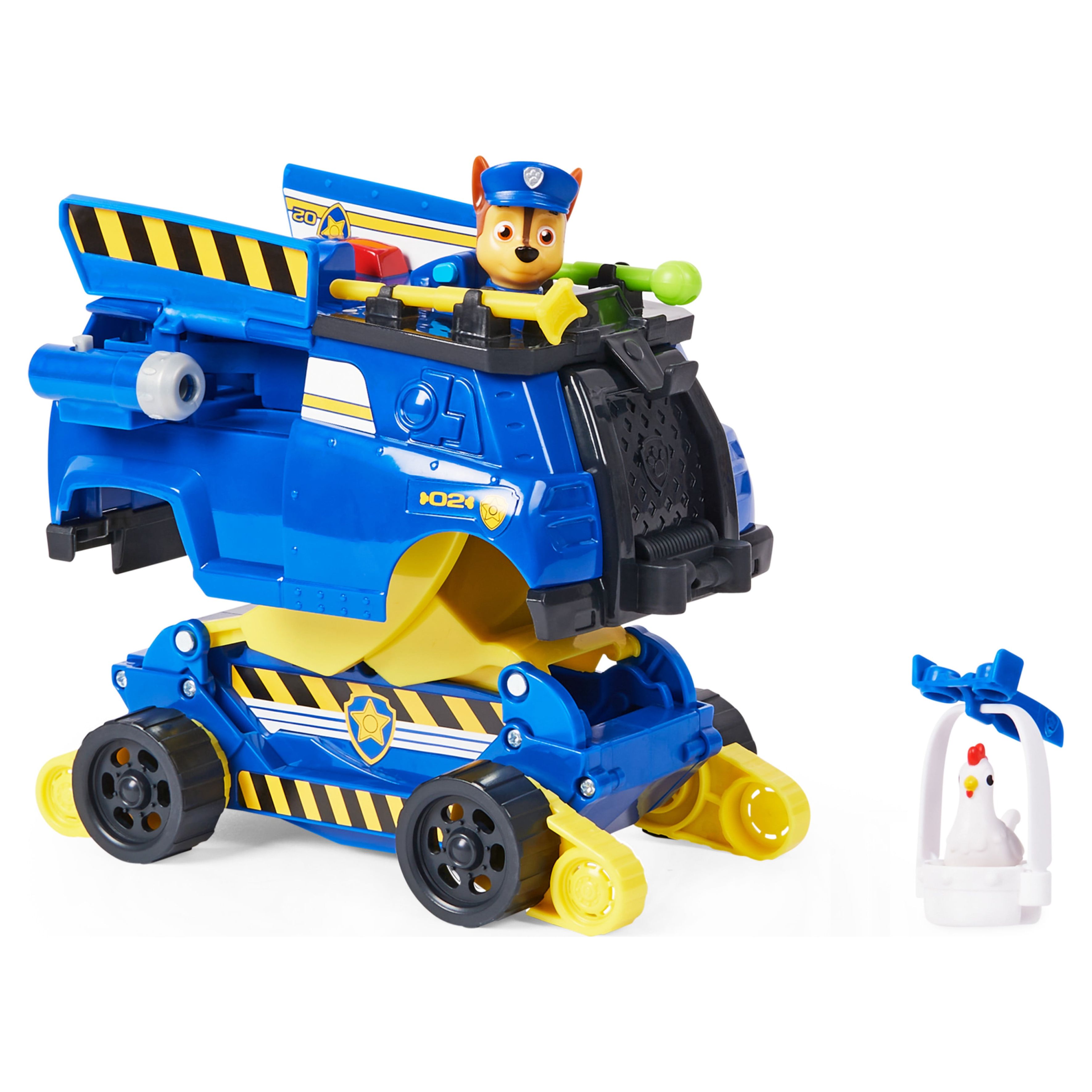 PAW Patrol: Rise and Rescue Transforming Vehicle with Chase Figure, For Ages 3 and up Paw Patrol