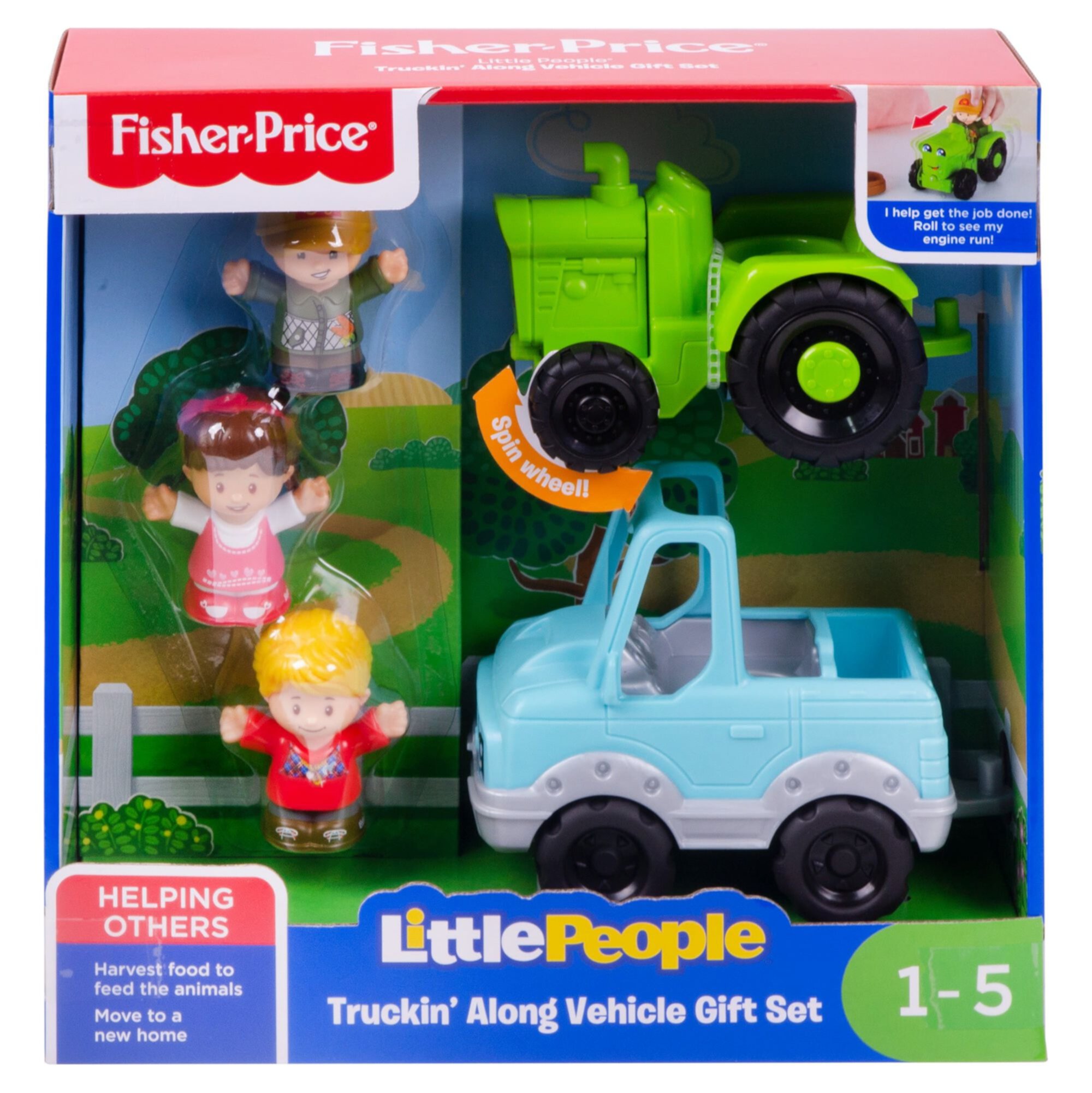 Fisher-Price Little People Truckin' Along Vehicle Gift Set Little People