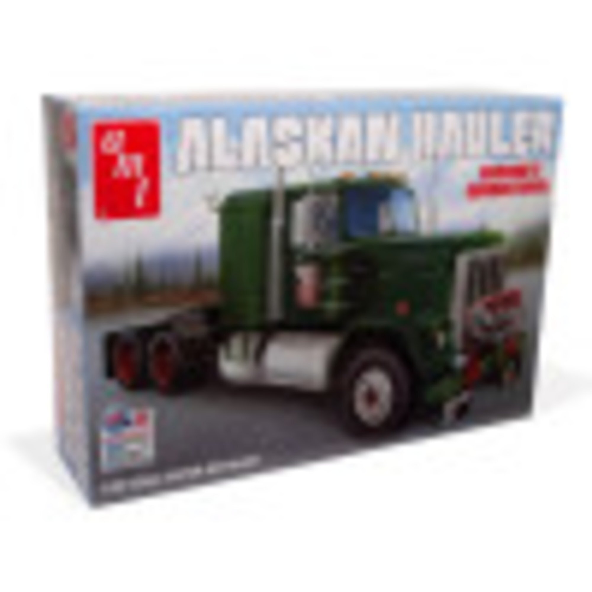 AMT: 1:25 Scale Model Kit - Alaskan Hauler Kenworth Tractor - 300+ Parts, Skill Level 3, Authentic Vehicle Building, Replica Unpainted Truck, Age 14+ AMT