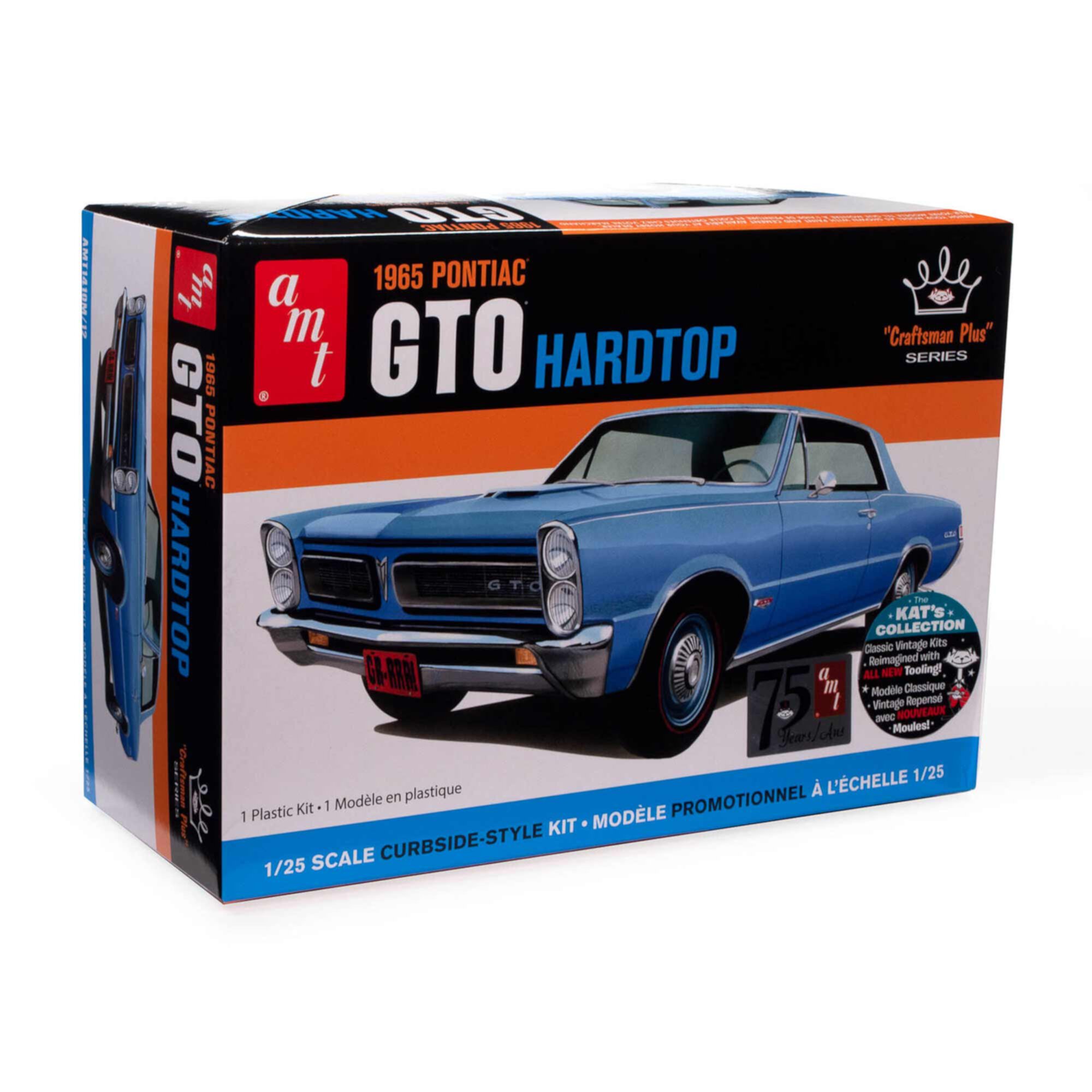 AMT Model Kit Skill 2 1965 Pontiac GTO Hardtop Craftsman With New Tooling AMT